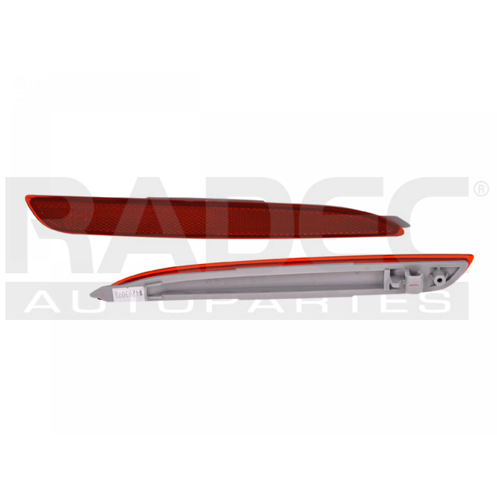 Reflejante De Fascia Mazda 3 2010 - 2011 Der Rojo Xpo