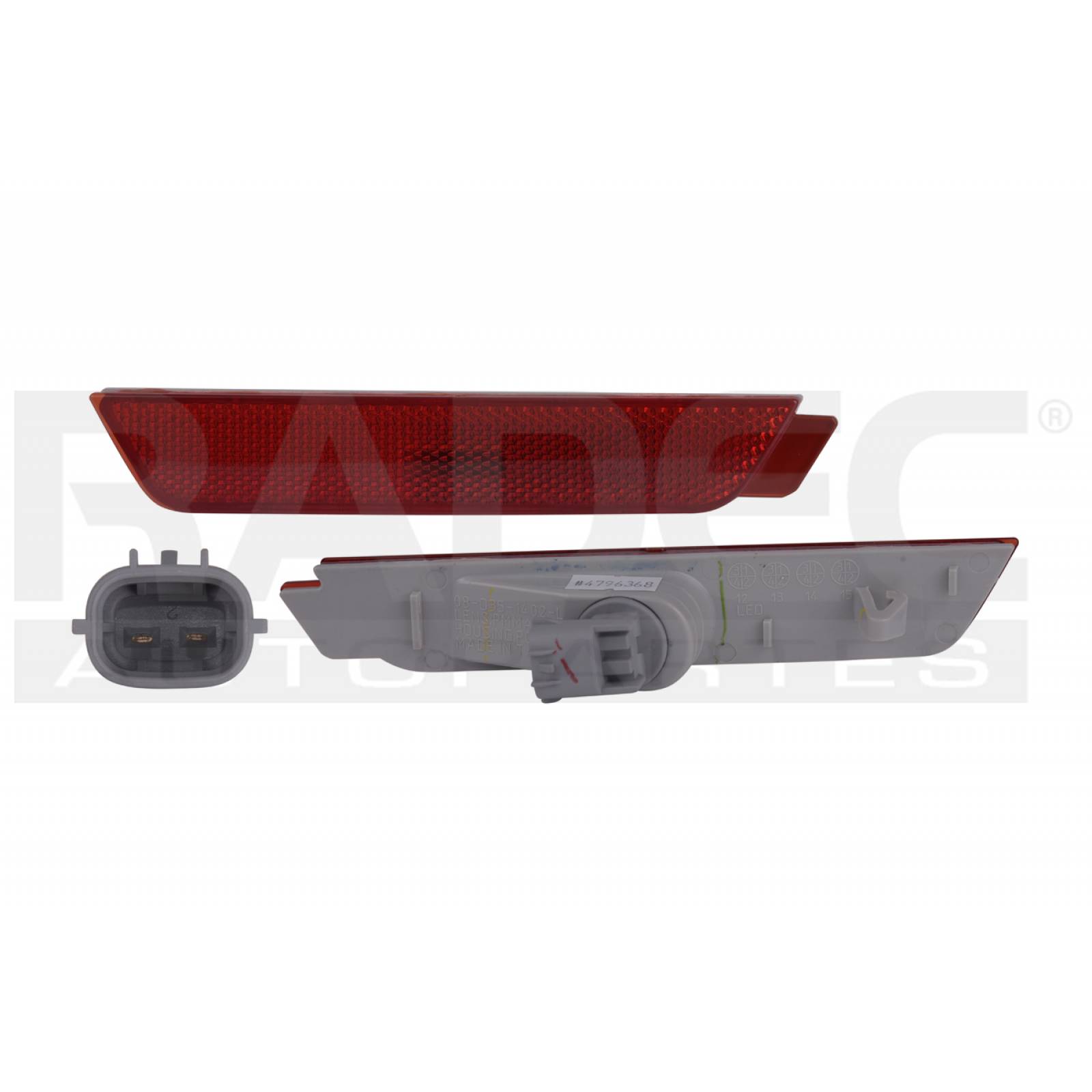 CUARTO LATERAL TRASERO CV CAMARO 2010 - 2015 ROJO DEPO IZQ