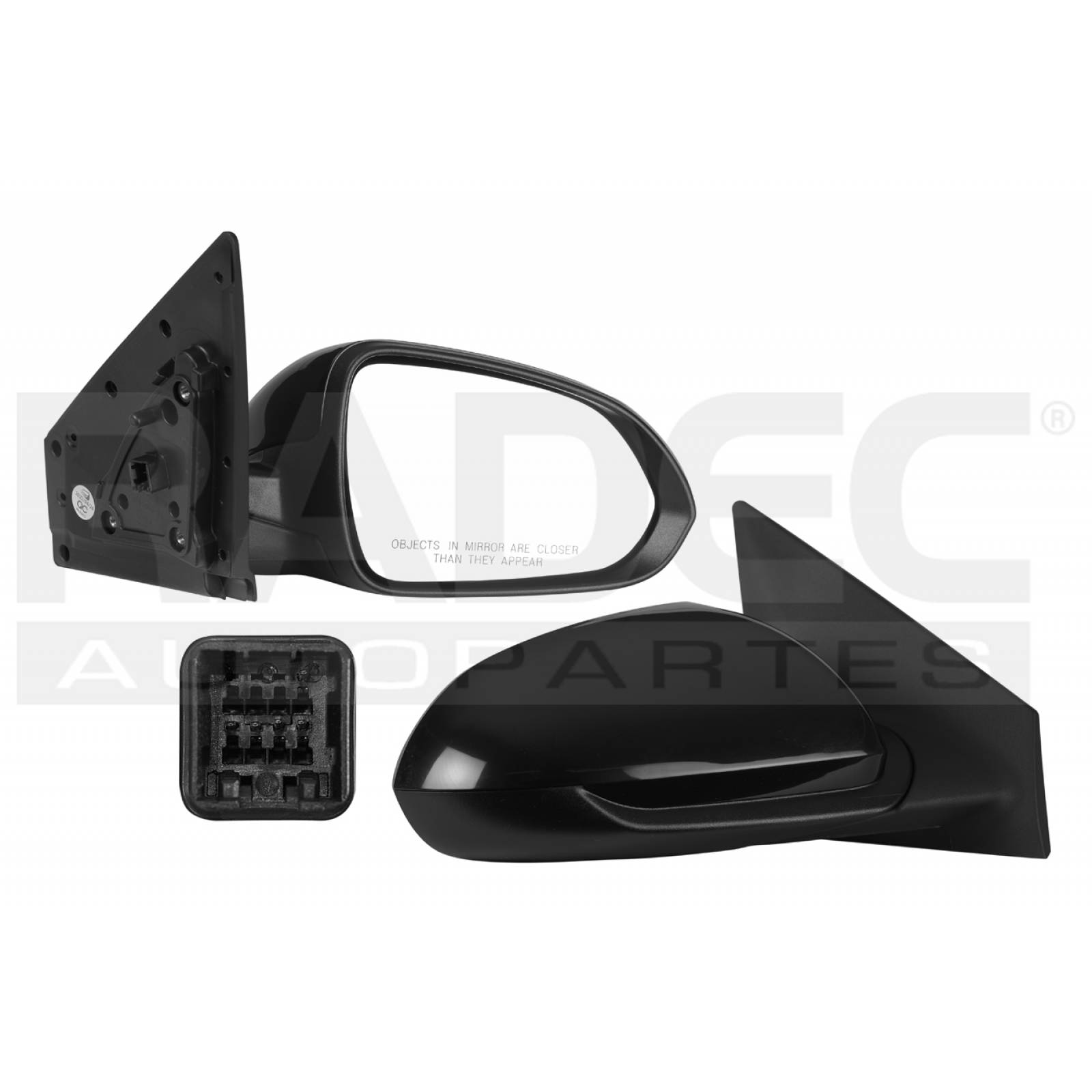 ESPEJO KIA RIO 2018 - 2023 ELECT DESEMP P/PINTAR DER