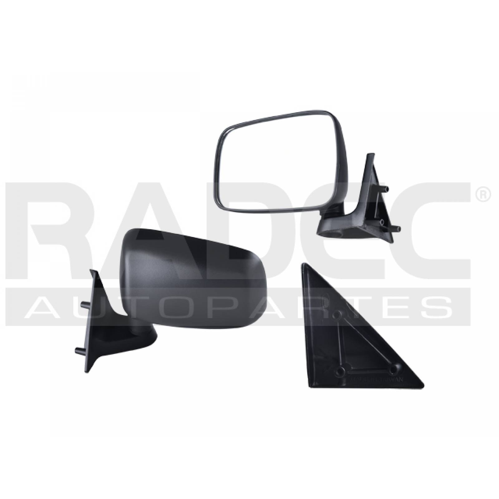 Espejo Mazda Pick Up 1986 - 1993 Manual Negro Izq