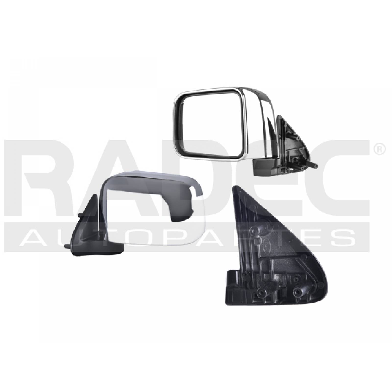 Espejo Nissan Frontier 2011-2012 Izq Manual Cromado Xpo