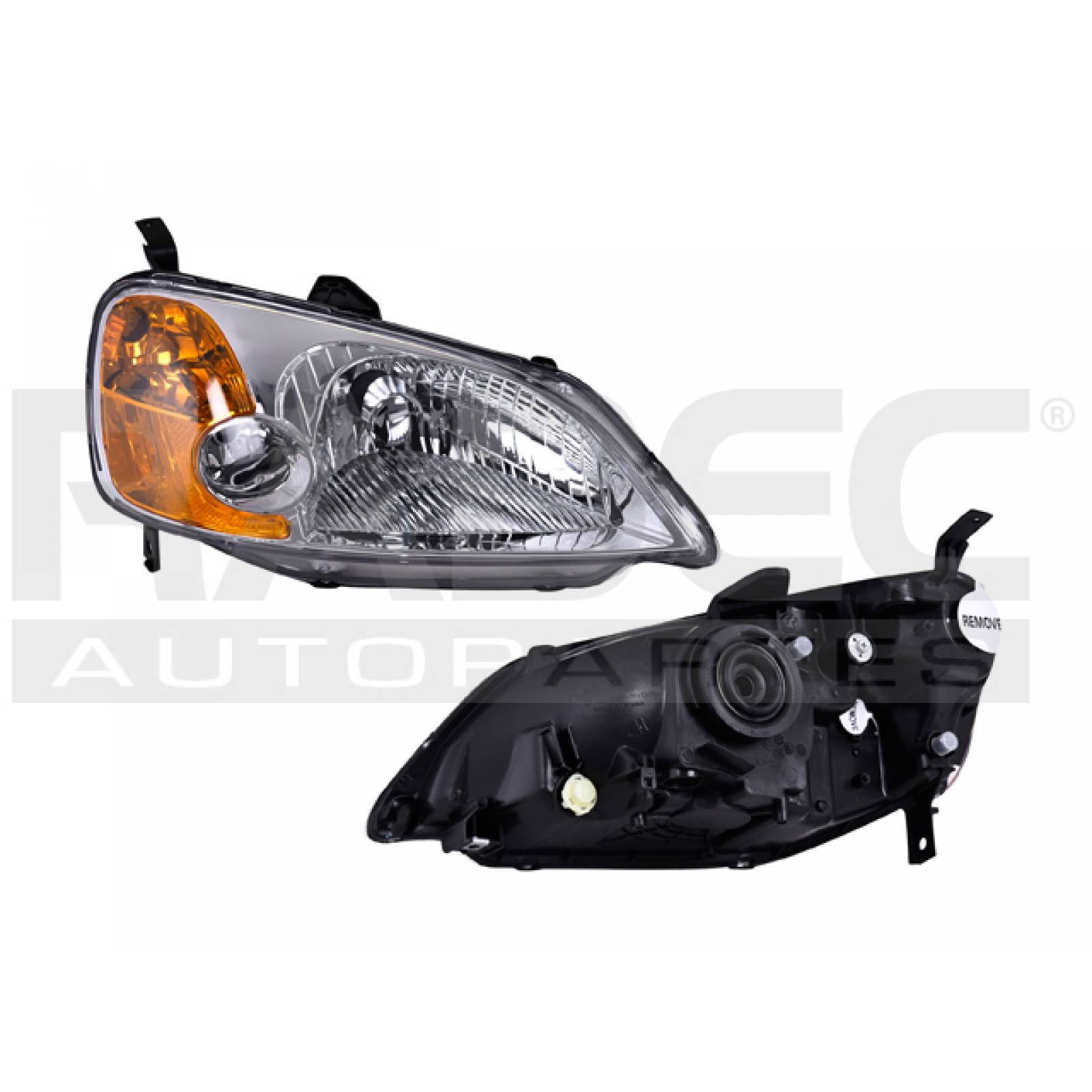 Faro Honda Civic 2001 2002 2003 4 Puertas Derecho