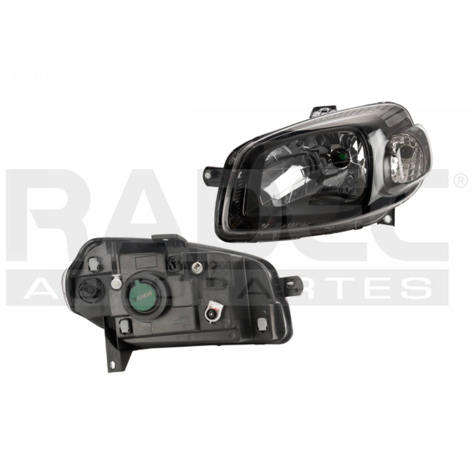 Faro Fiat Uno 2011 2012 2013 2014 Izquierdo Fondo Negro Xpo