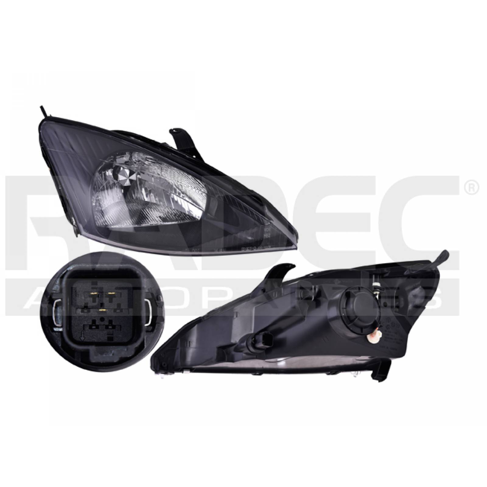 Faro Ford Focus 2002 - 2003 Derecho  Svt Fondo Negro Xpo