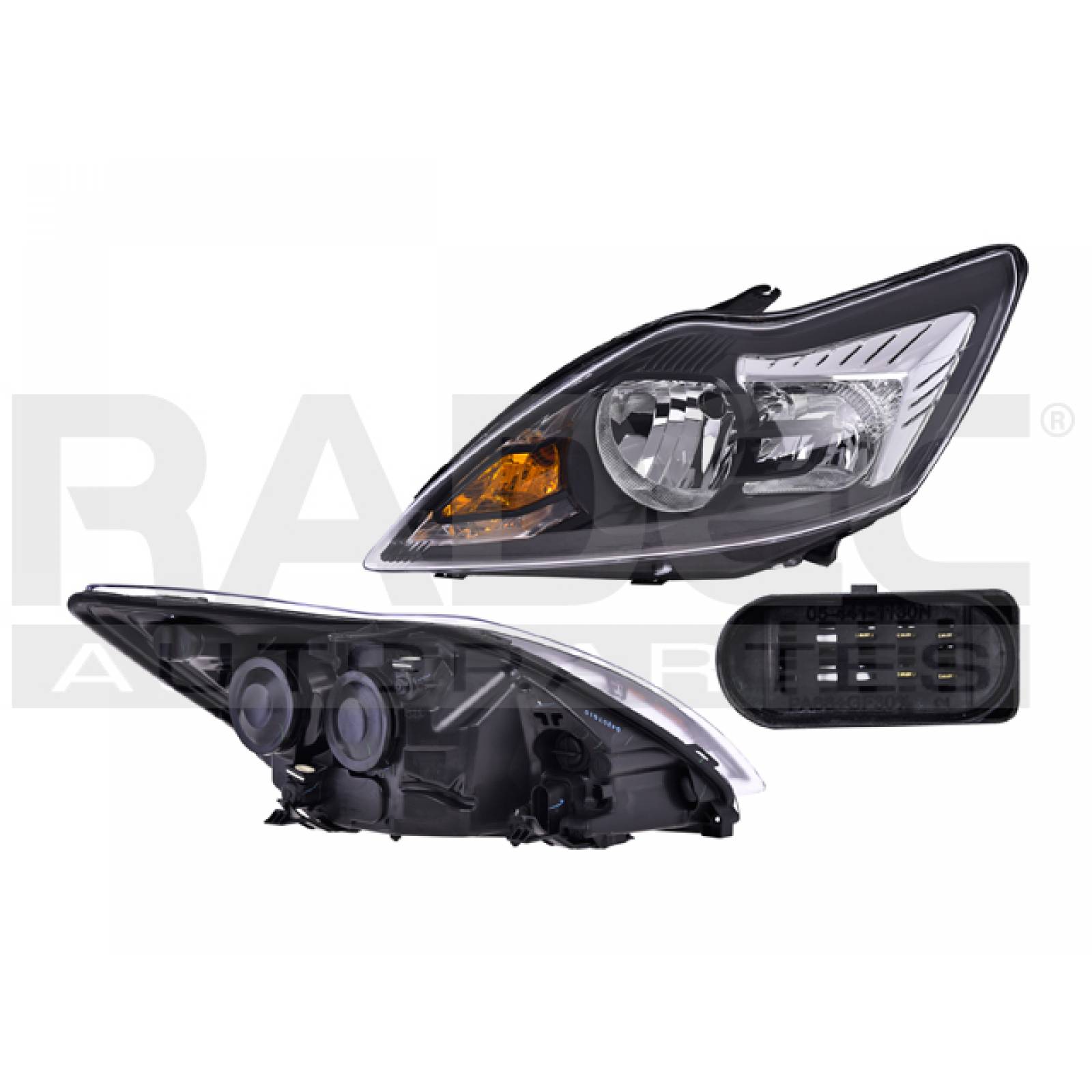 FARO FORD FOCUS 2009 2010 2011 MANUAL NEGRO S/FOCO DEPO IZQ