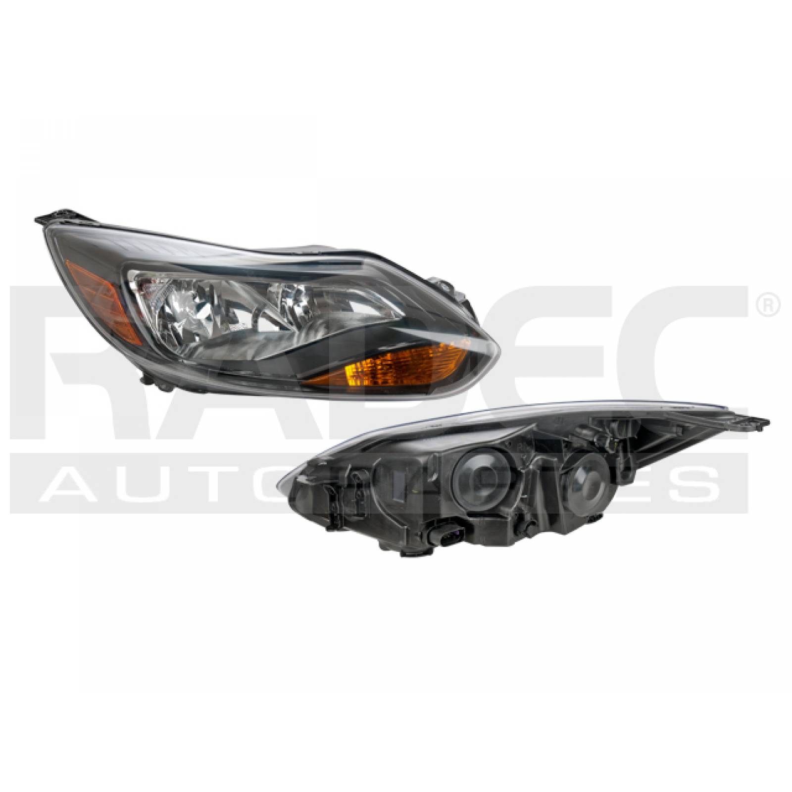 FARO FORD FOCUS 2012 2013 2014 FONDO NEGRO C/FOCO DEPO DER
