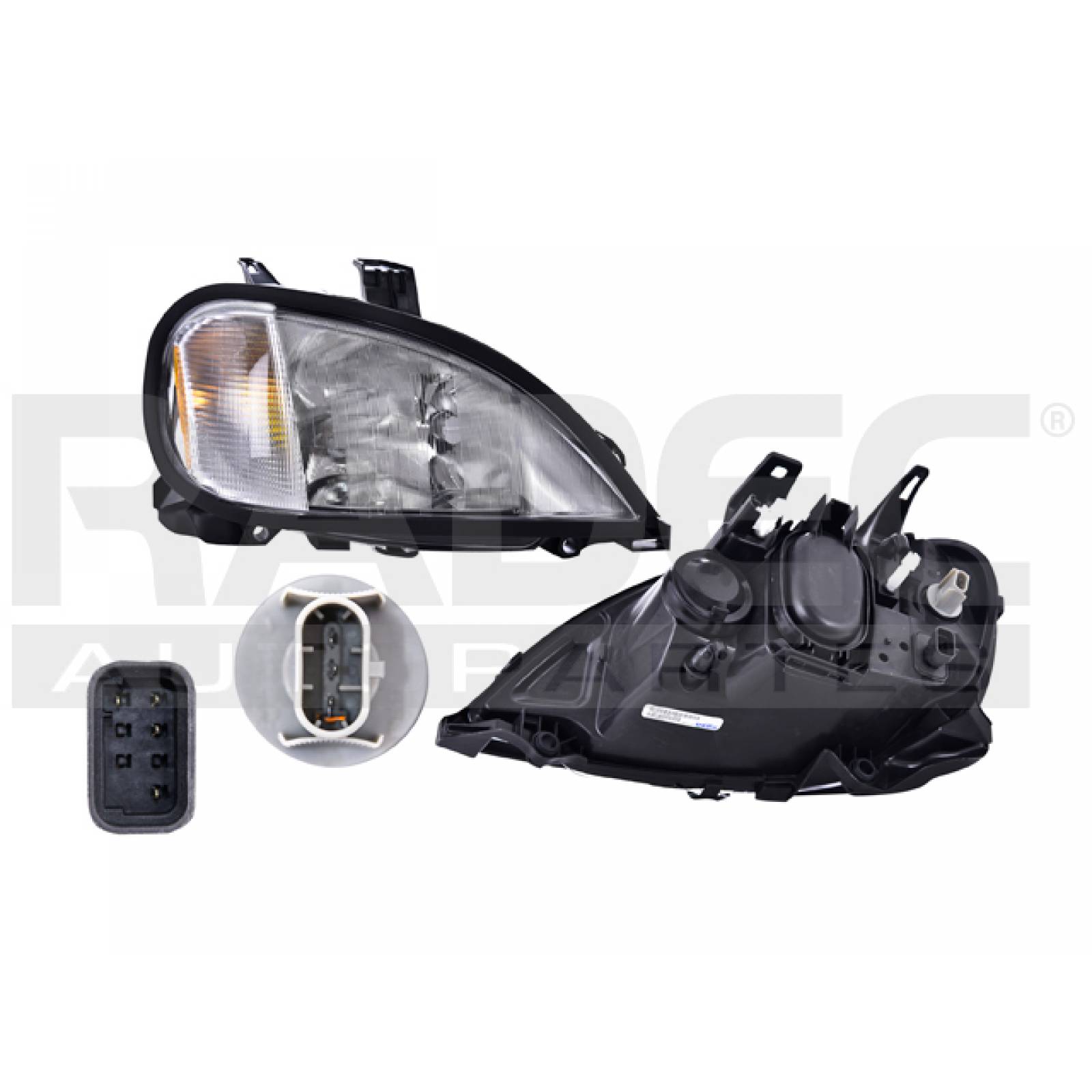 Faro Freightliner Fdl Columbia 1996-2004 Mica Rayada Depo Ep