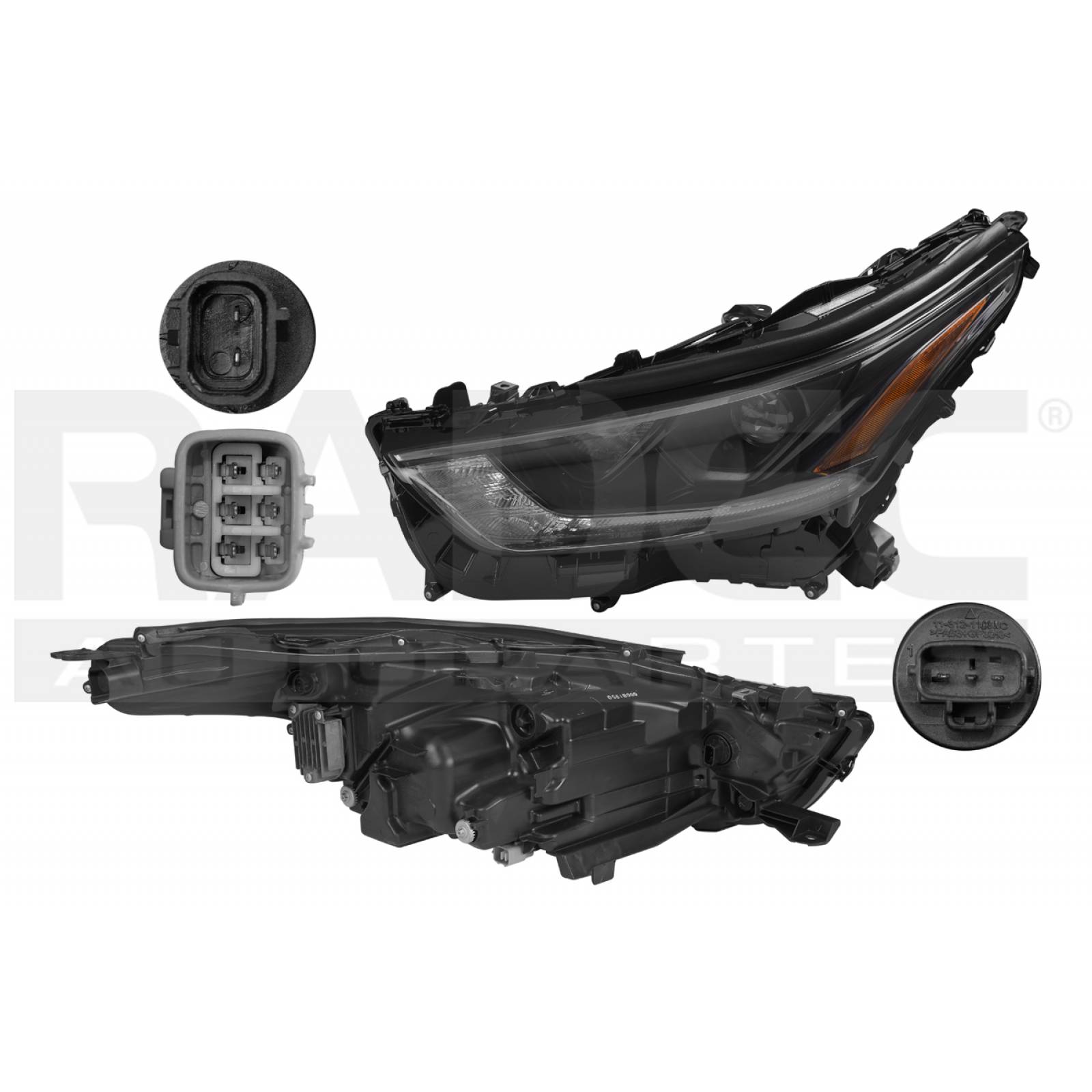 FARO HIGHLANDER XSE 2020 - 2022 FILO INT NEGRO LUPA LED DEPO IZQ