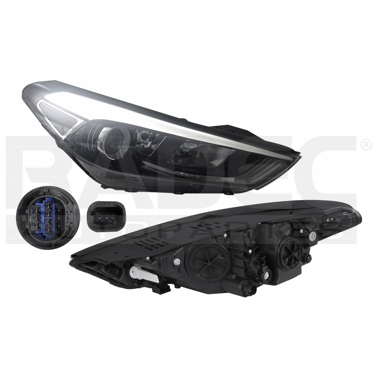 FARO HYUNDAI TUCSON 2016 2017 2018 ELEC MOTOR 9 PIN DEPO DER