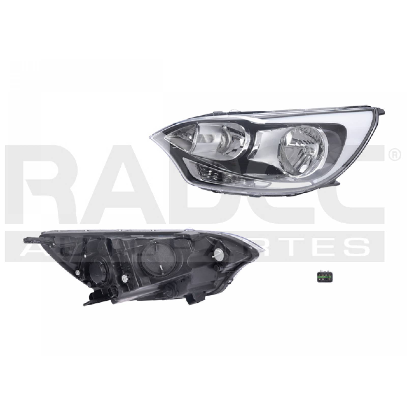FARO KIA RIO 2016 - 2017 5 PUERTAS ELEC HALOGENO C/LUZ DE DIA DEPO IZQ