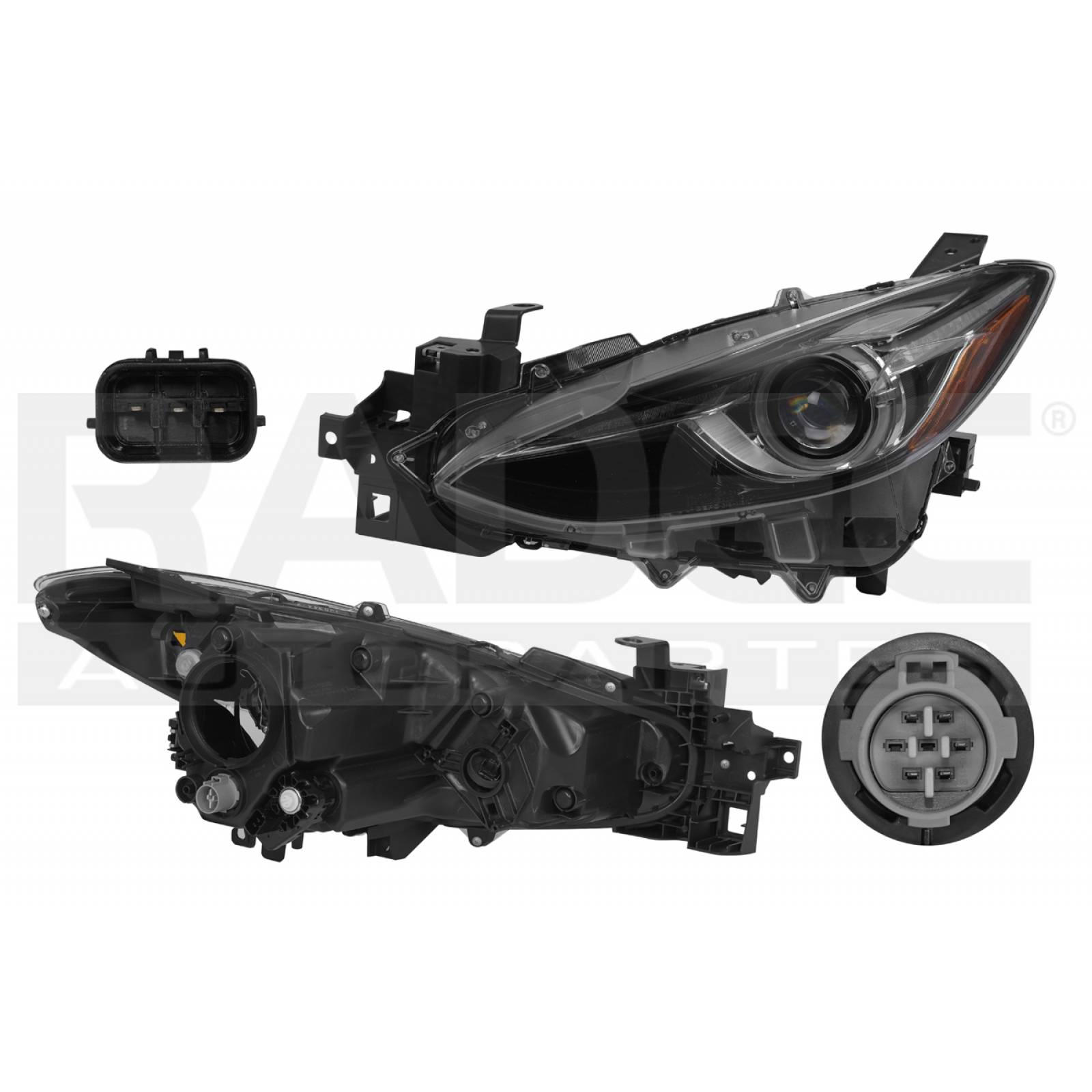 FARO MAZDA 3 2014 - 2016 4 Y 5 PUERTAS P/FOCO XENON DEPO IZQ