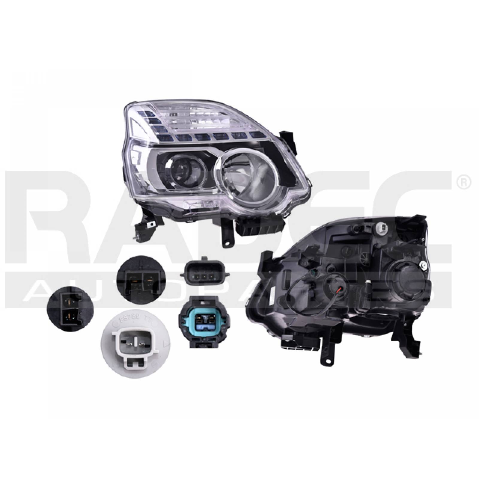 Coppia Faro Anteriore Rondella Jet Ugelli Kit For Nissan Xtrail X-Trail T31 - Foto 11