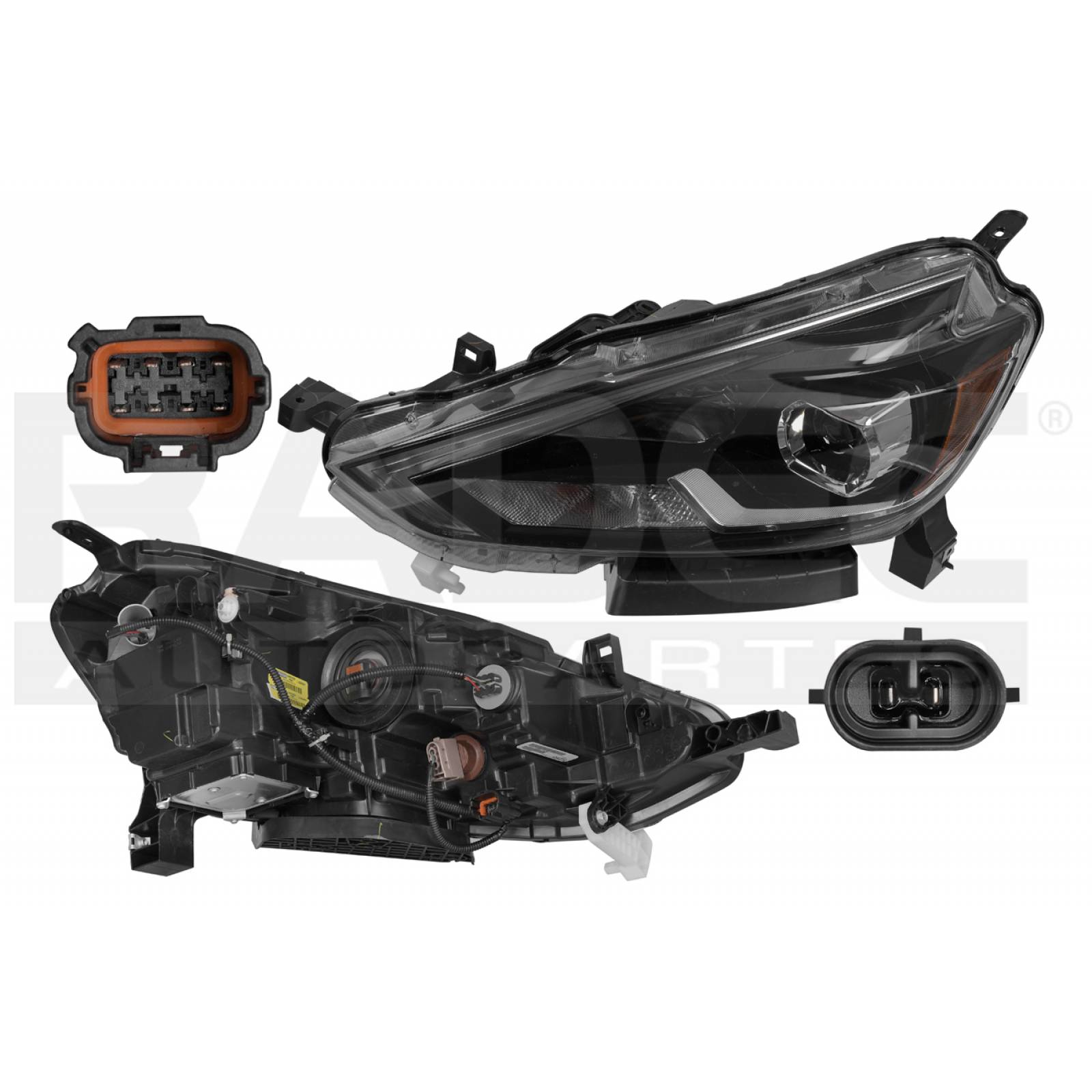 FARO NS SENTRA EXCLUSIVE 17-19 8 PINES C/LEDS DEPO IZQ