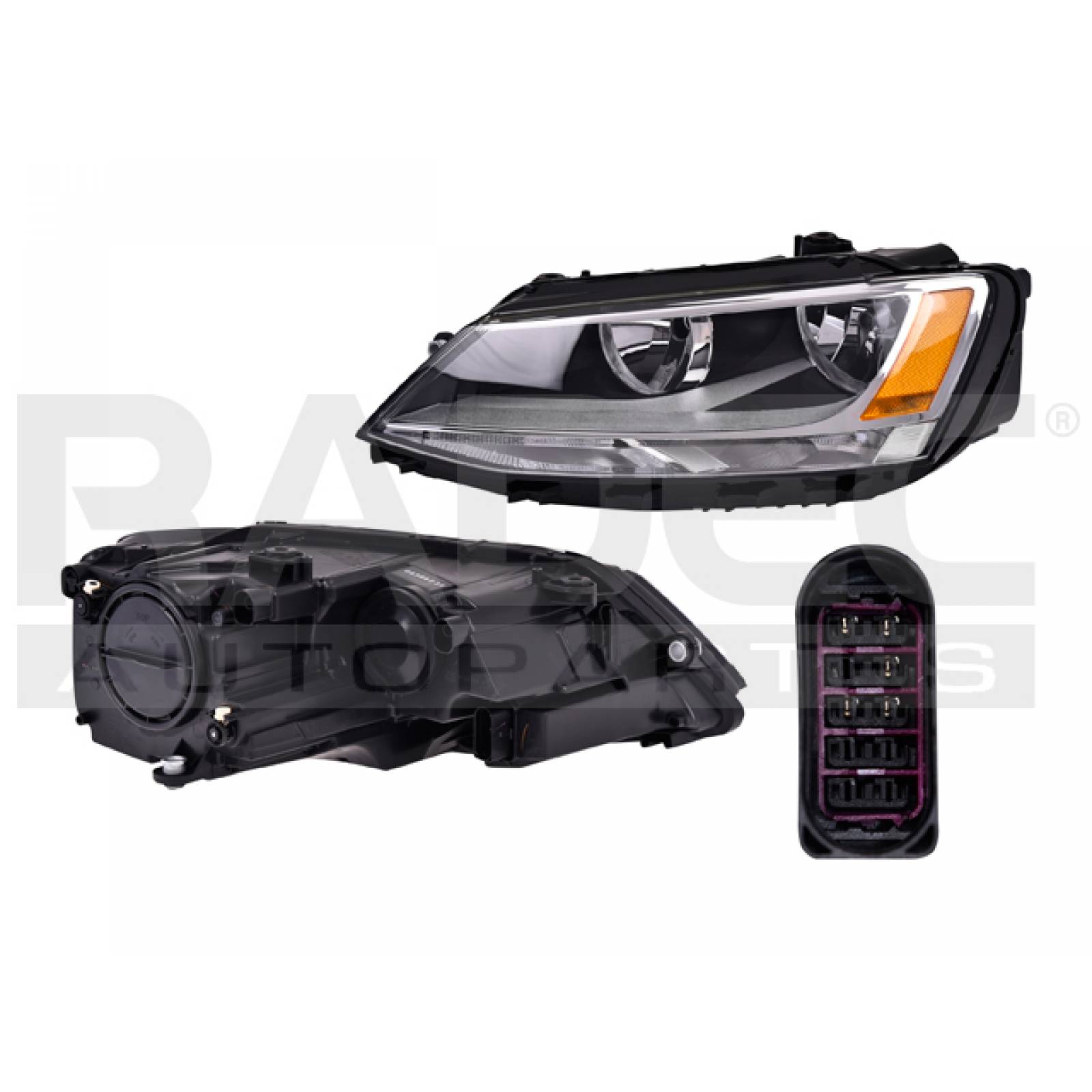 Faro Vw Jetta Bicentenario 2011 - 2018 P/1 Foco Depo Izq