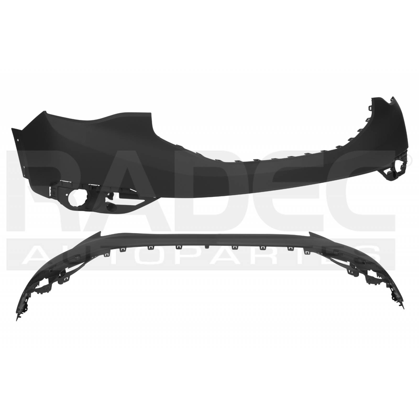 Evan-Fischer CAPA Certified Front Upper Bumper Cover For GMC Acadia Limited 2013-2017 - Primed, Without Park Assist, GM1000942C 23350830
