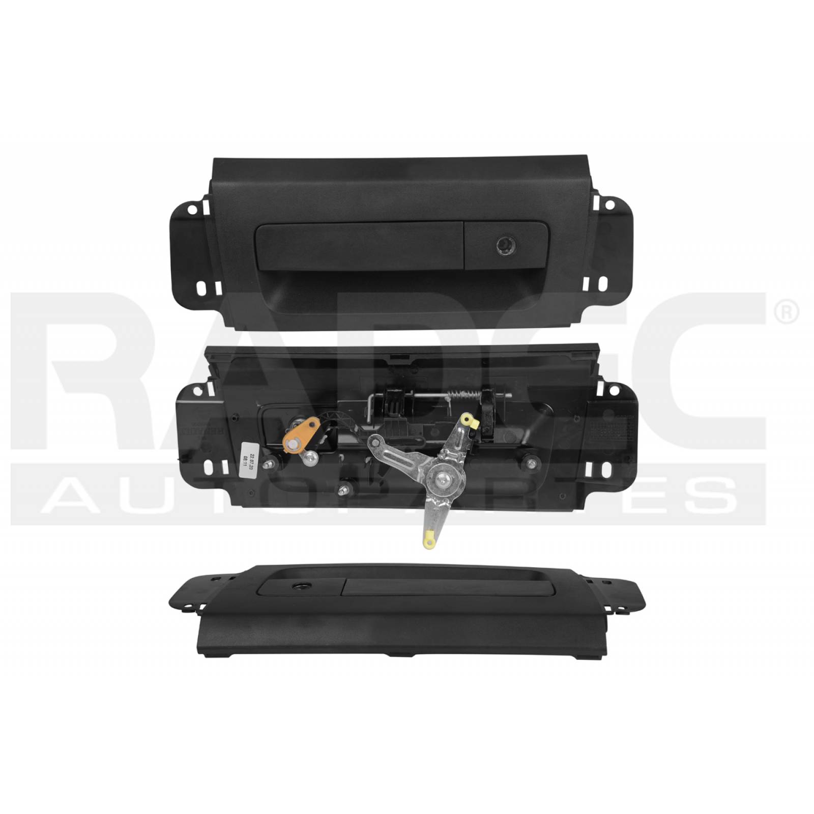 Manija TAPA OROCH 2018 C/HOYO P/LLAVE S/CIL CORRUGADA NEGRA