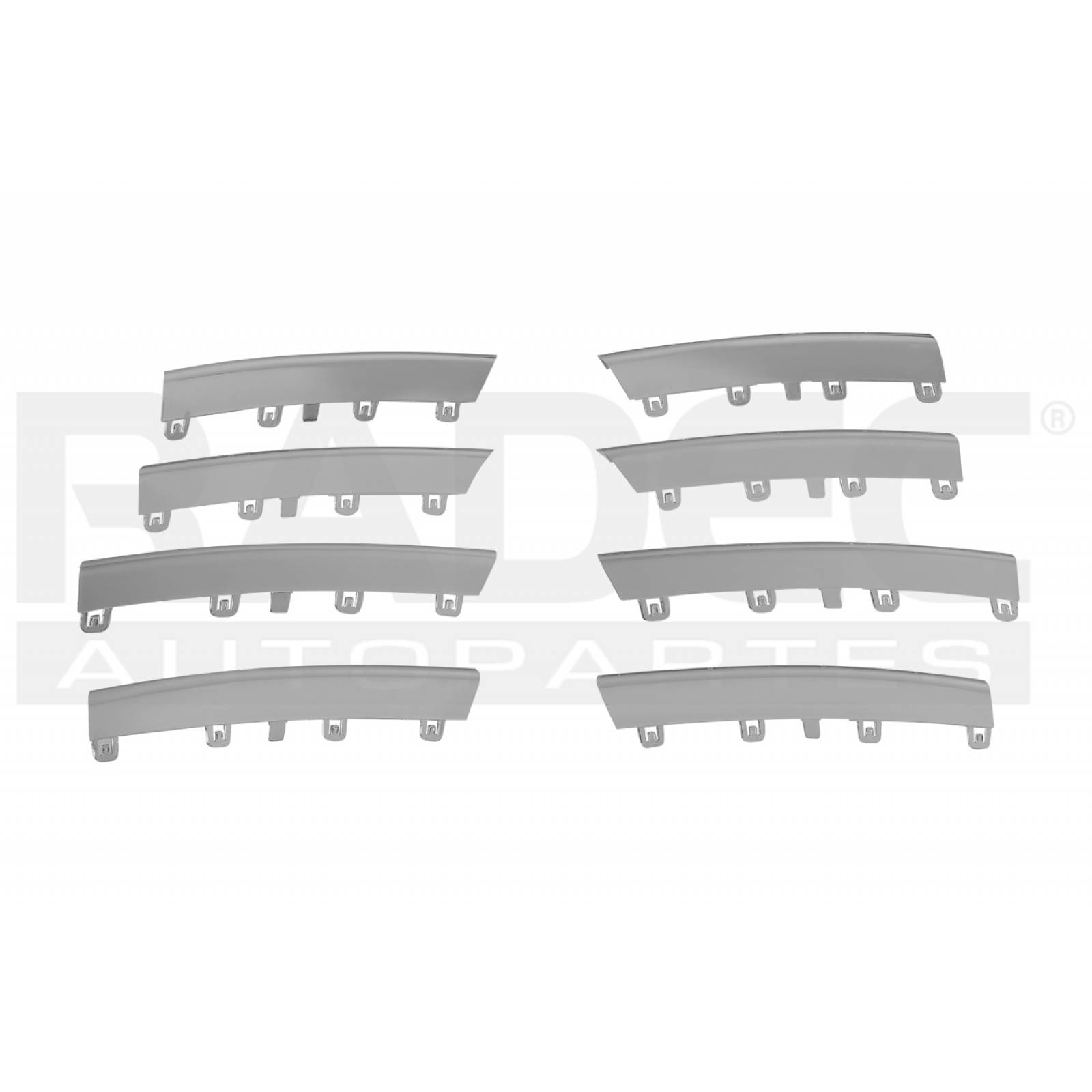 MOLDURA PARRILLA BORA 2005 - 2010 CROMADA 8 PIEZAS