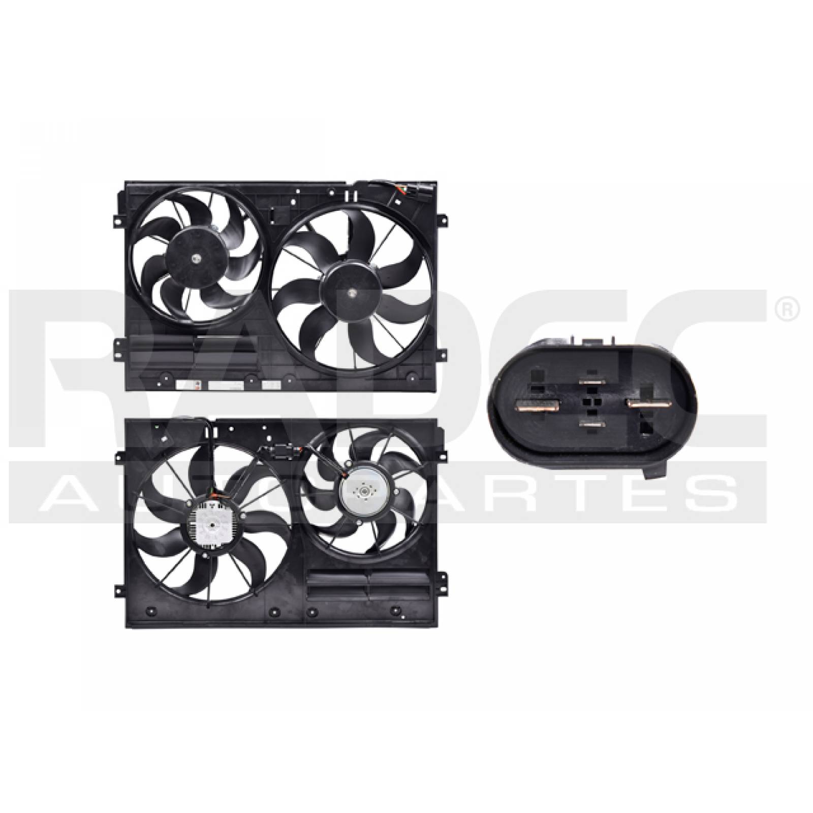 Motoventilador Volkswagen Passat / Tiguan  2006 - 2014