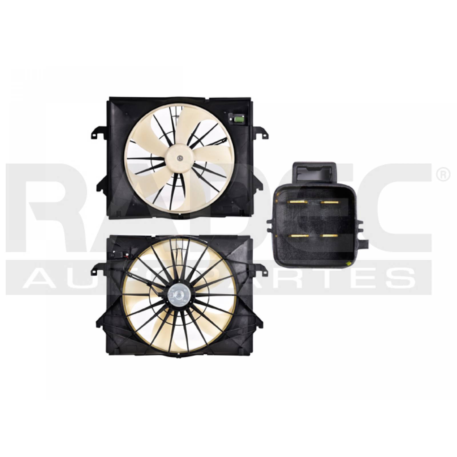 Motoventilador Dodge Ram 1500  2009 - 2012 Para Radiador