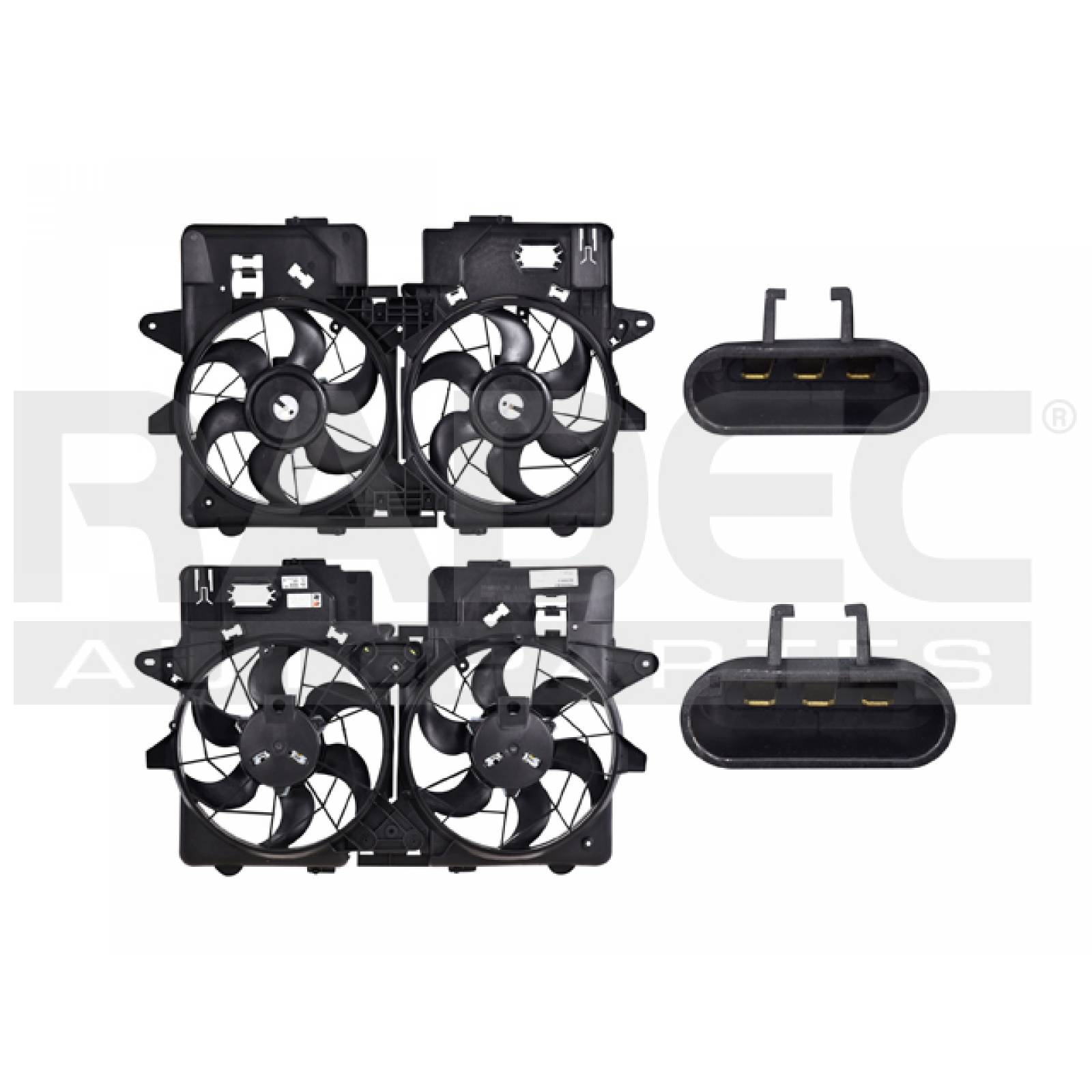 Motoventilador Ford Escape 2004 - 2007 Doble 3 Pines