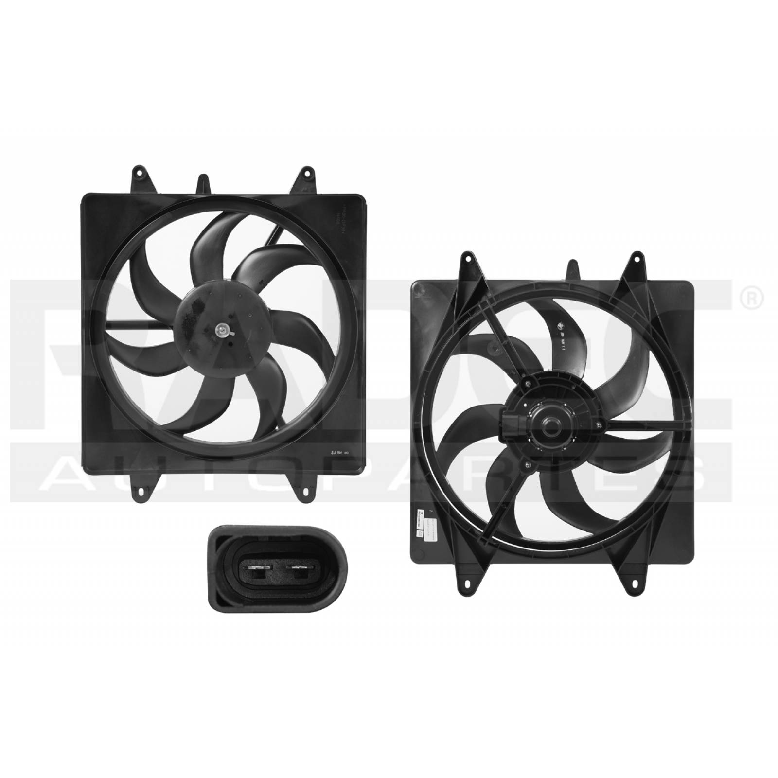 MOTOVENTILADOR GOL 2009 - 2017 1.6 2 PIN P/RAD SENCILLO COMP