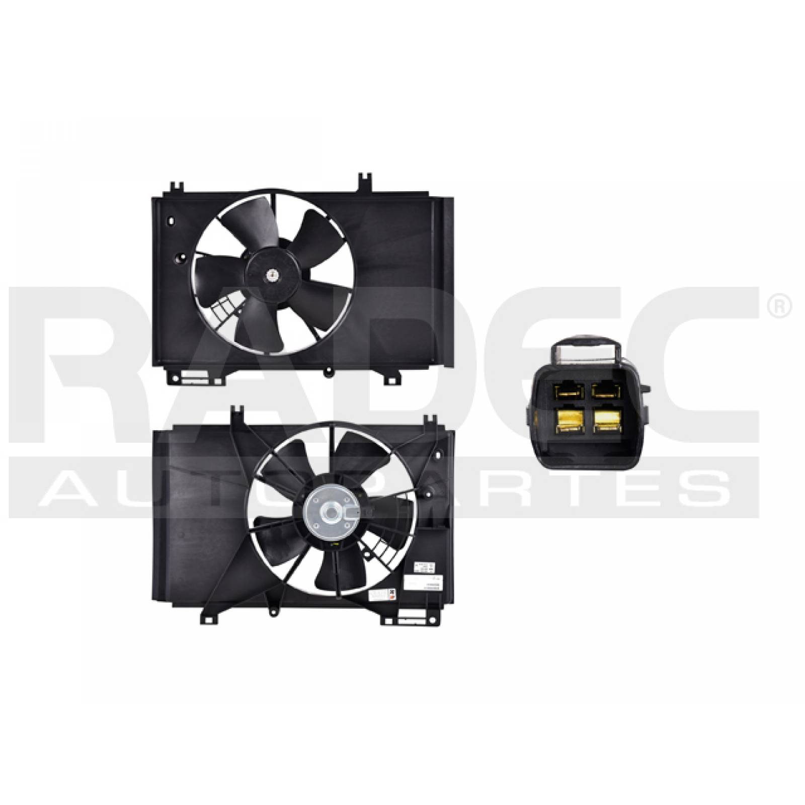 Motoventilador Mazda 2 Fan Assy 2011 - 2013 4 Pines