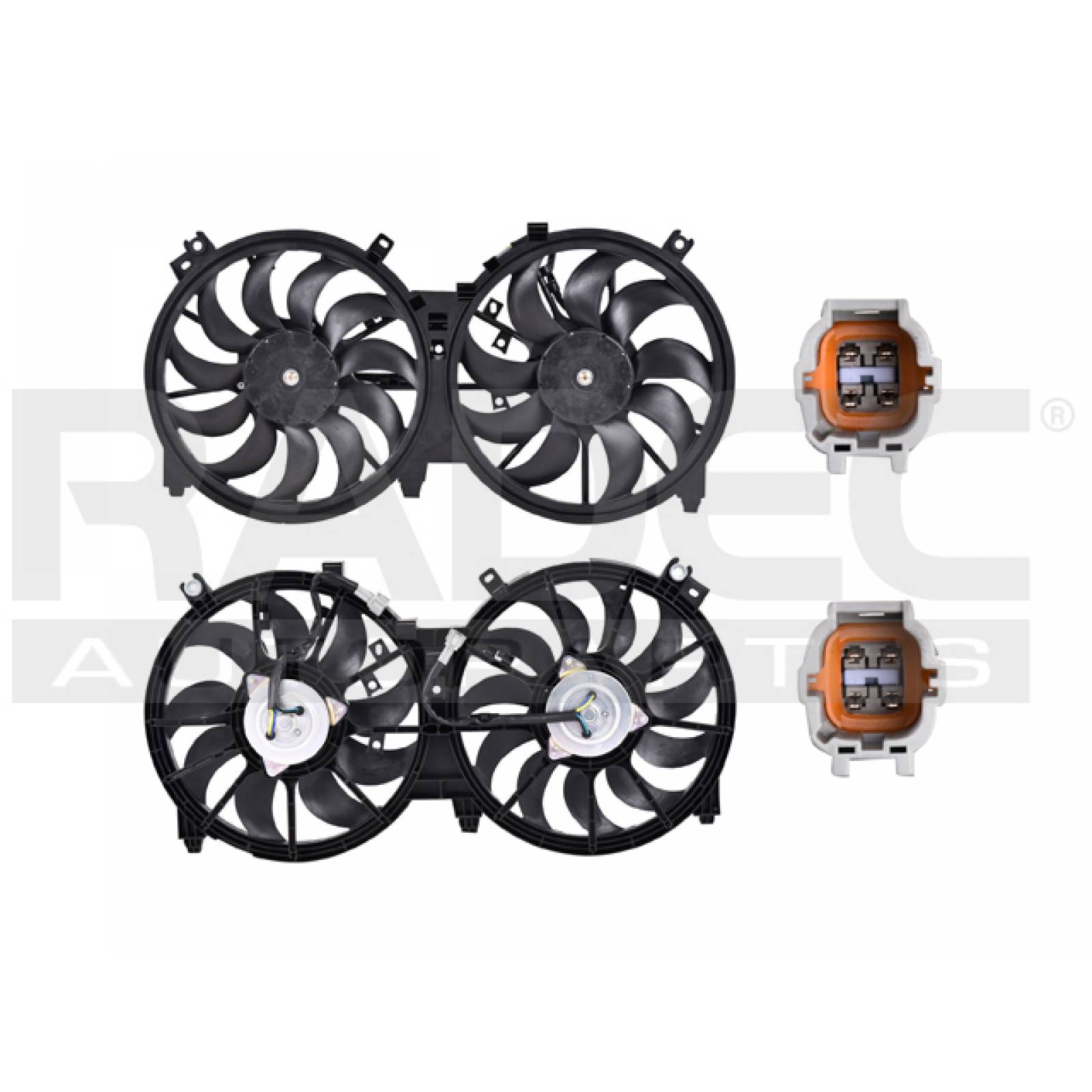 Motoventilador Nissan Maxima 2009 - 2012 Doble 4 Pines