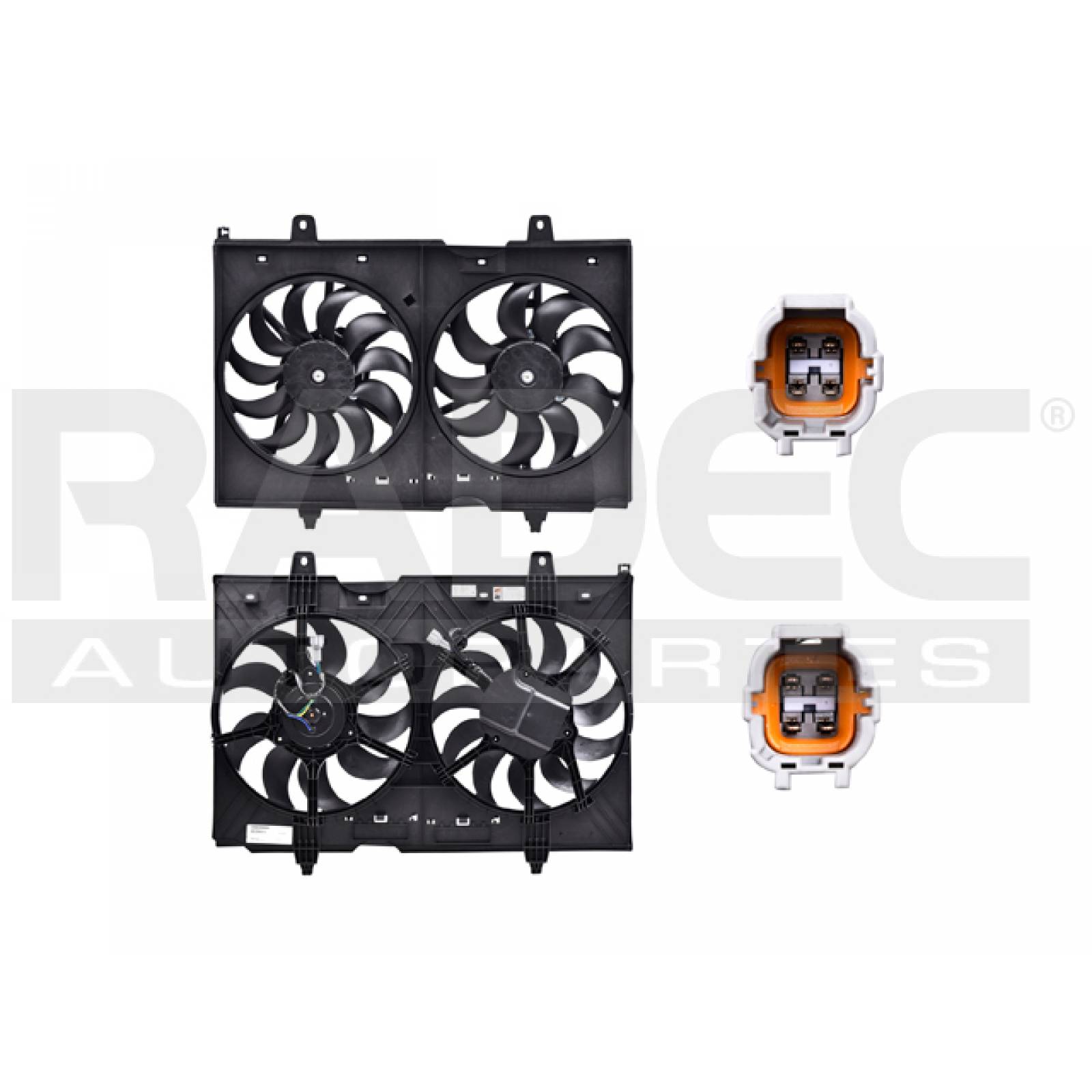 Motoventilador Nissan Rogue 2008 - 2013 Doble 4 Pines