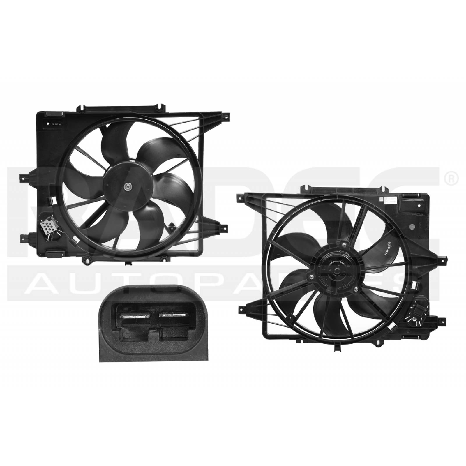 MOTOVENTILADOR PLATINA 2002 - 2010 C/RESIS SENC COMP 2 PIN