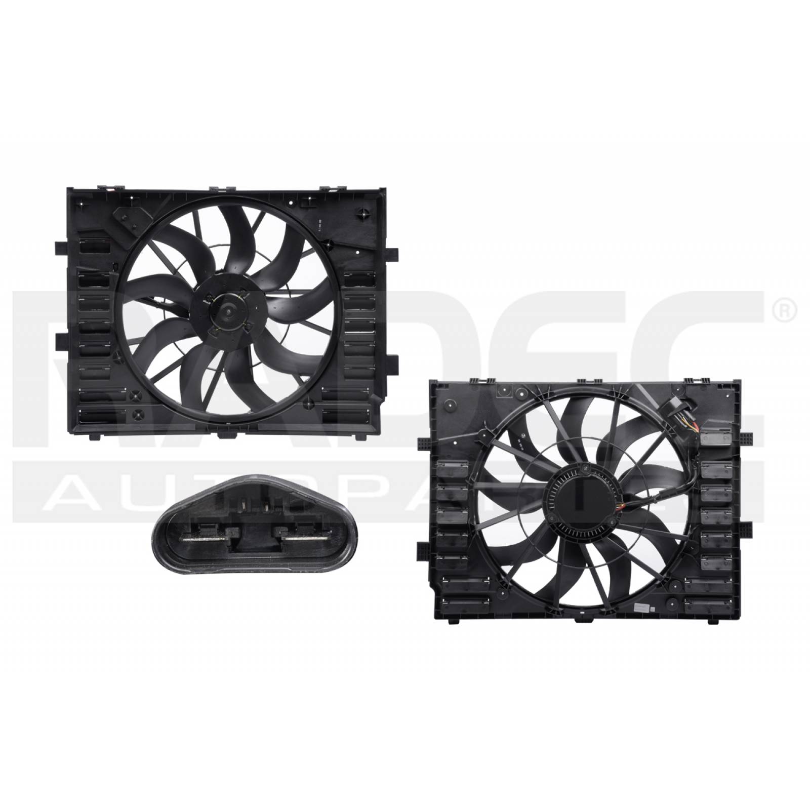 MOTOVENTILADOR TOUAREG 2011 - 2017 3.0 3.6 P/RAD SENC