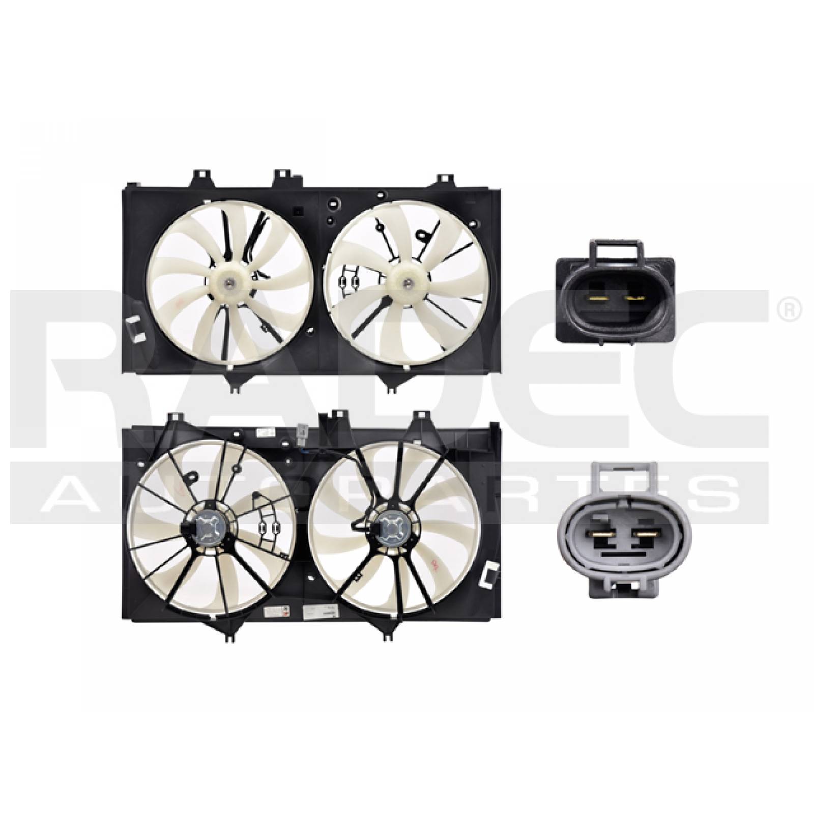 Motoventilador Toyota Camry 2012 - 2014  Doble 2 Pines