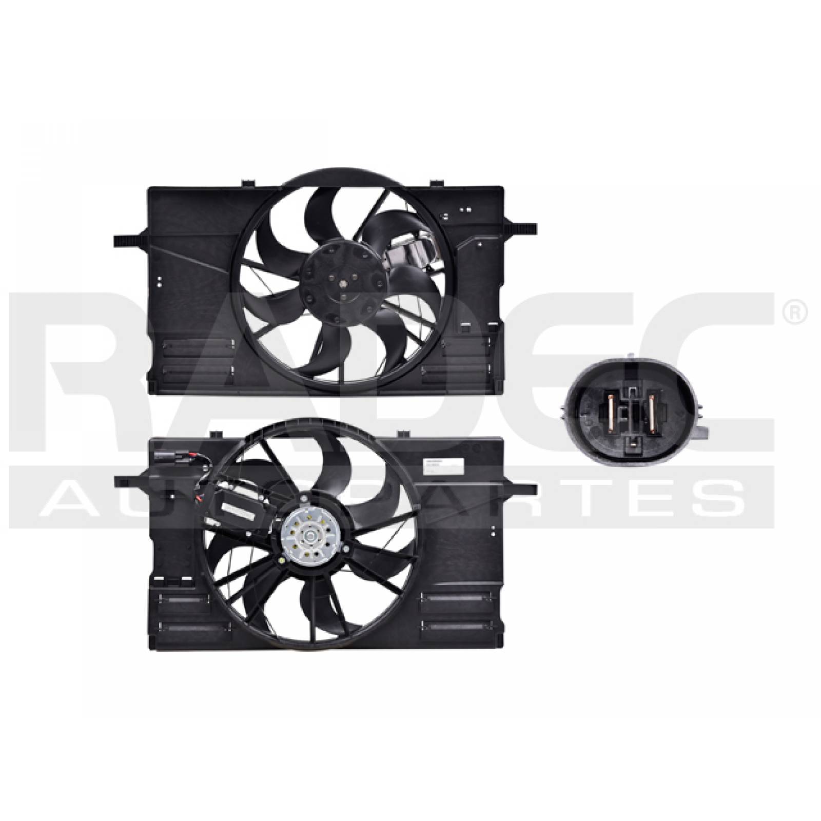 MOTOVENTILADOR VOLVO S40 2004 - 2008 2.5 P/RAD C/CONTROL
