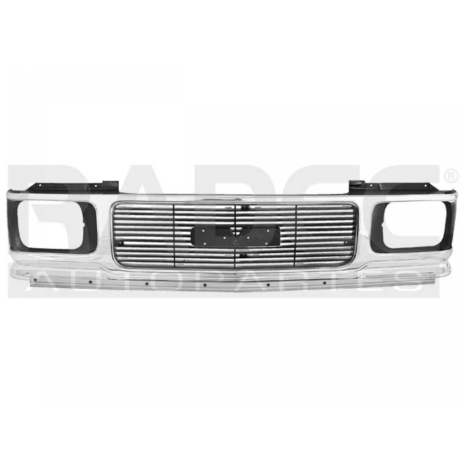 Parrilla Chevrolet S-10/blazer/sonoma/gmc 1991-1994 Crom