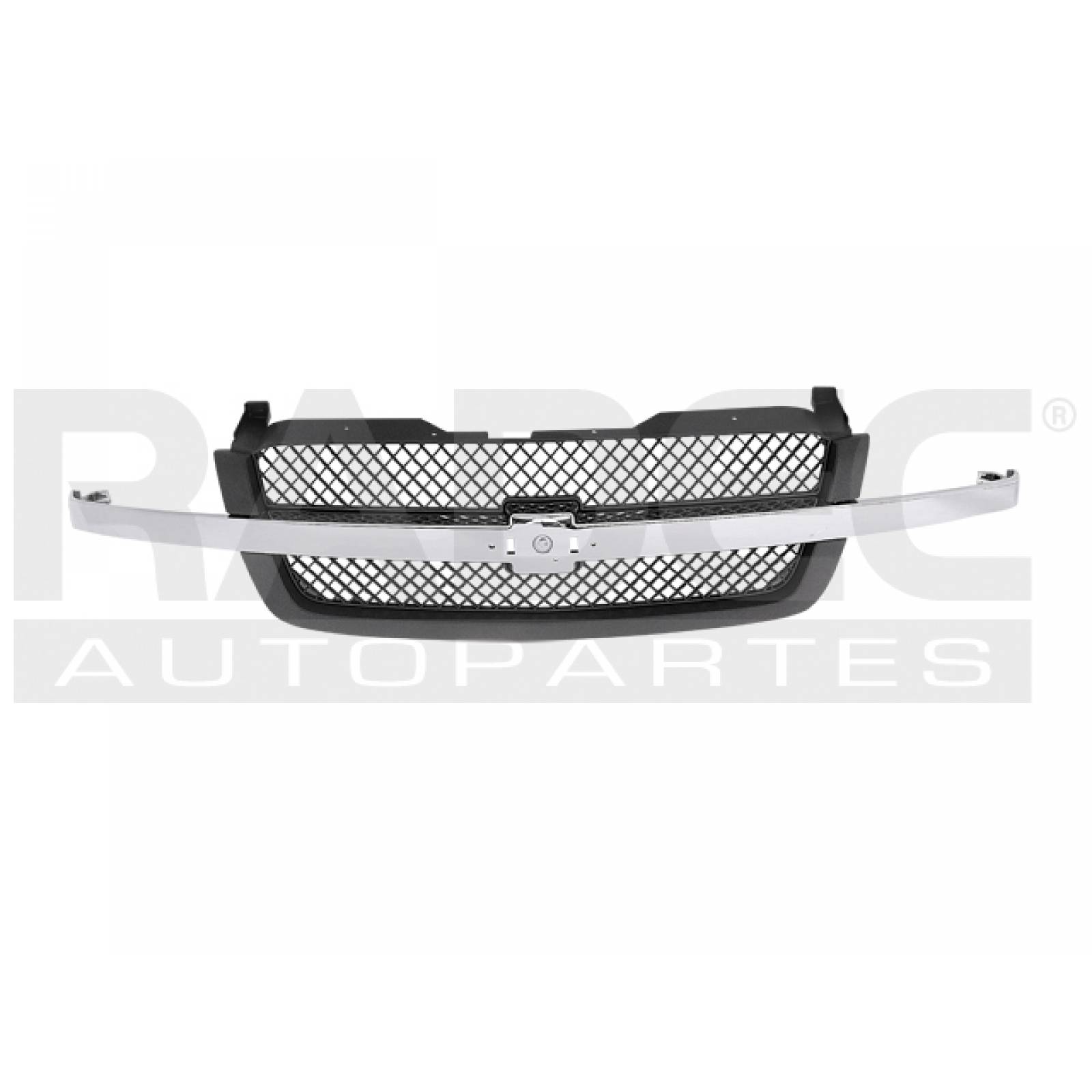 Parrilla Chevrolet Silverado 2003-2005 Corru C/mold Crom