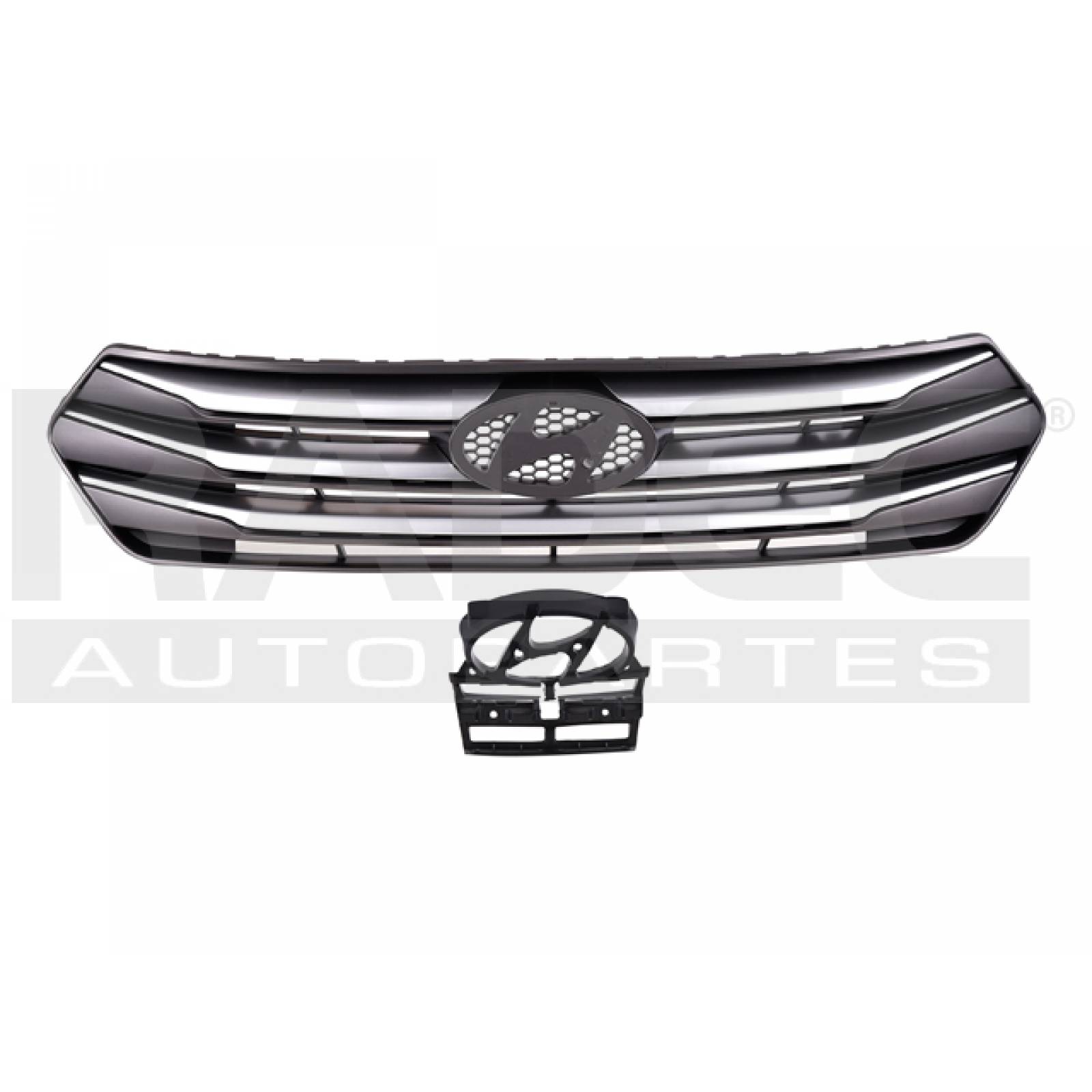 PARRILLA CRETA 2017 - 2018 C/MOLDURAS GRISES P/PINTAR 1.6