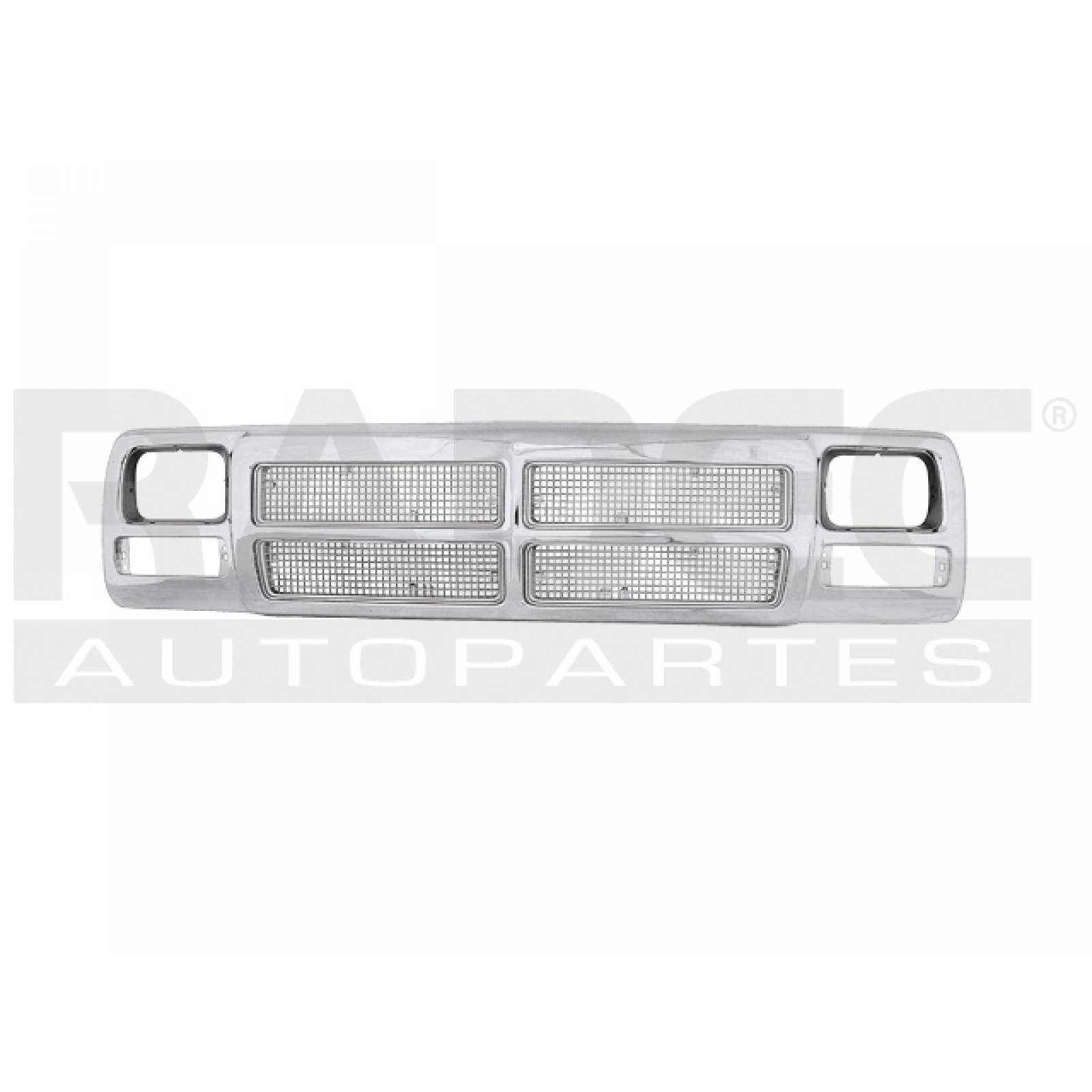Parrilla Dodge Ram 1992 - 1993 Cromada