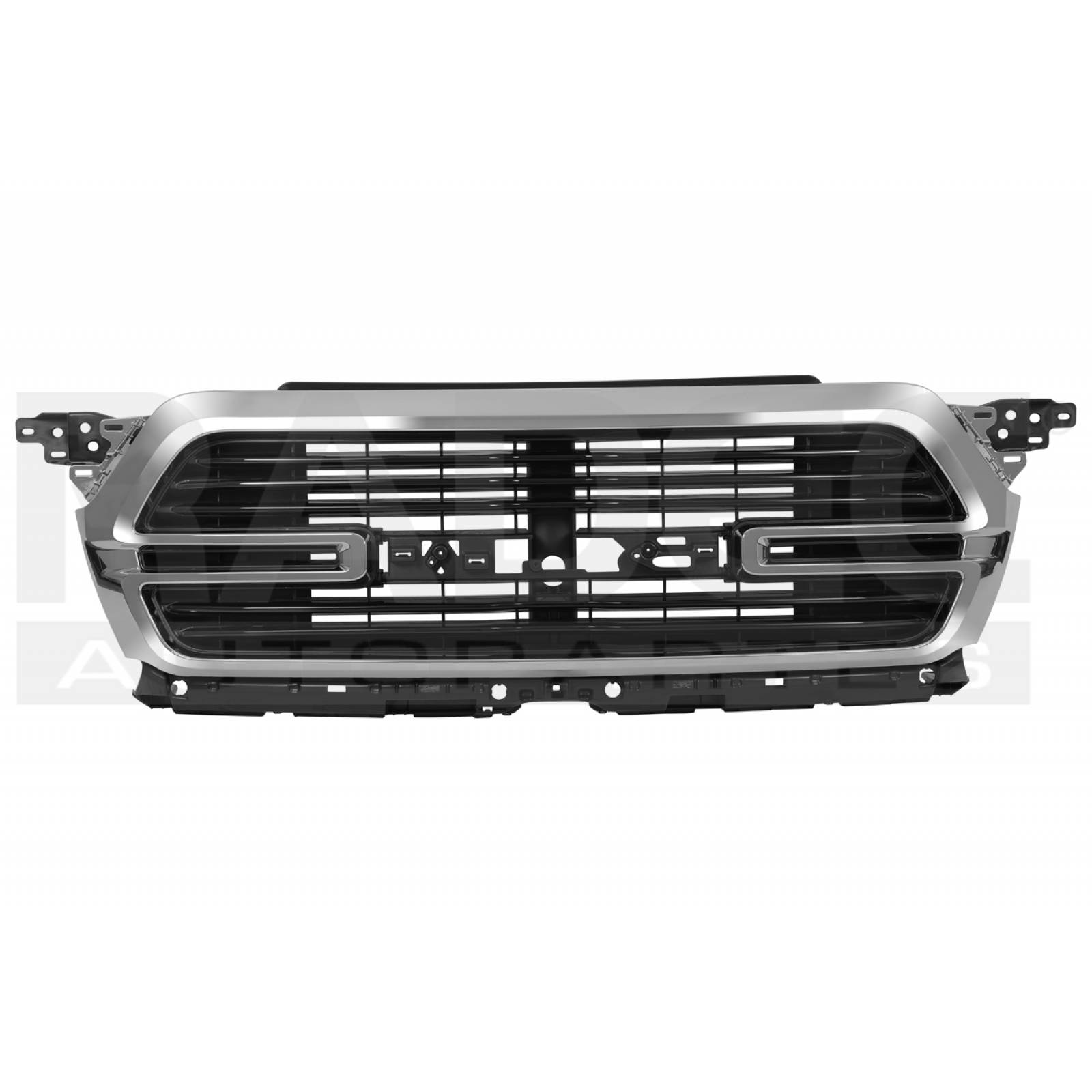 PARRILLA DODGE RAM 2019 - 2022 F/CROMADO S/HOYO P/CAMARA