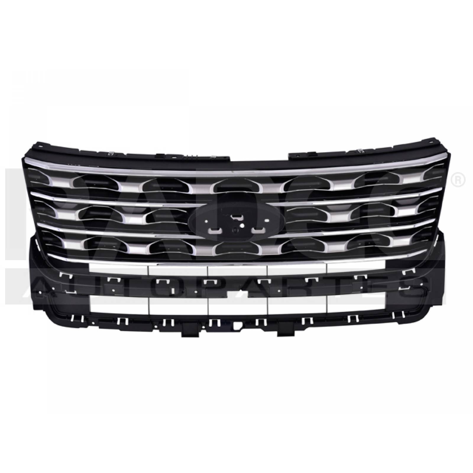 Parrilla Ford Explorer 2016 - 2018 Plata C/moldura Crom