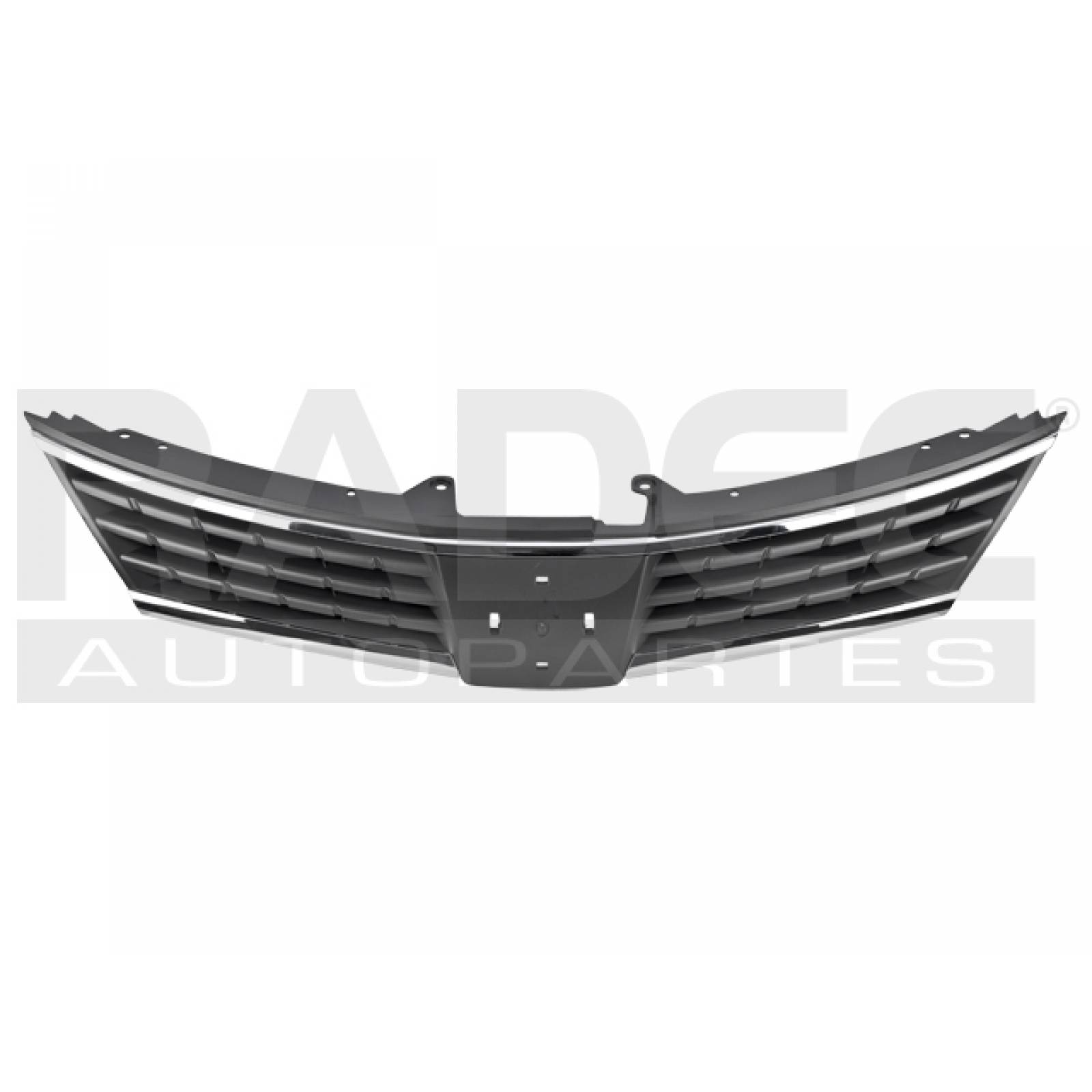 Parrilla Nissan Tiida 2007 -2010 Gris C/mold Crom Lineas