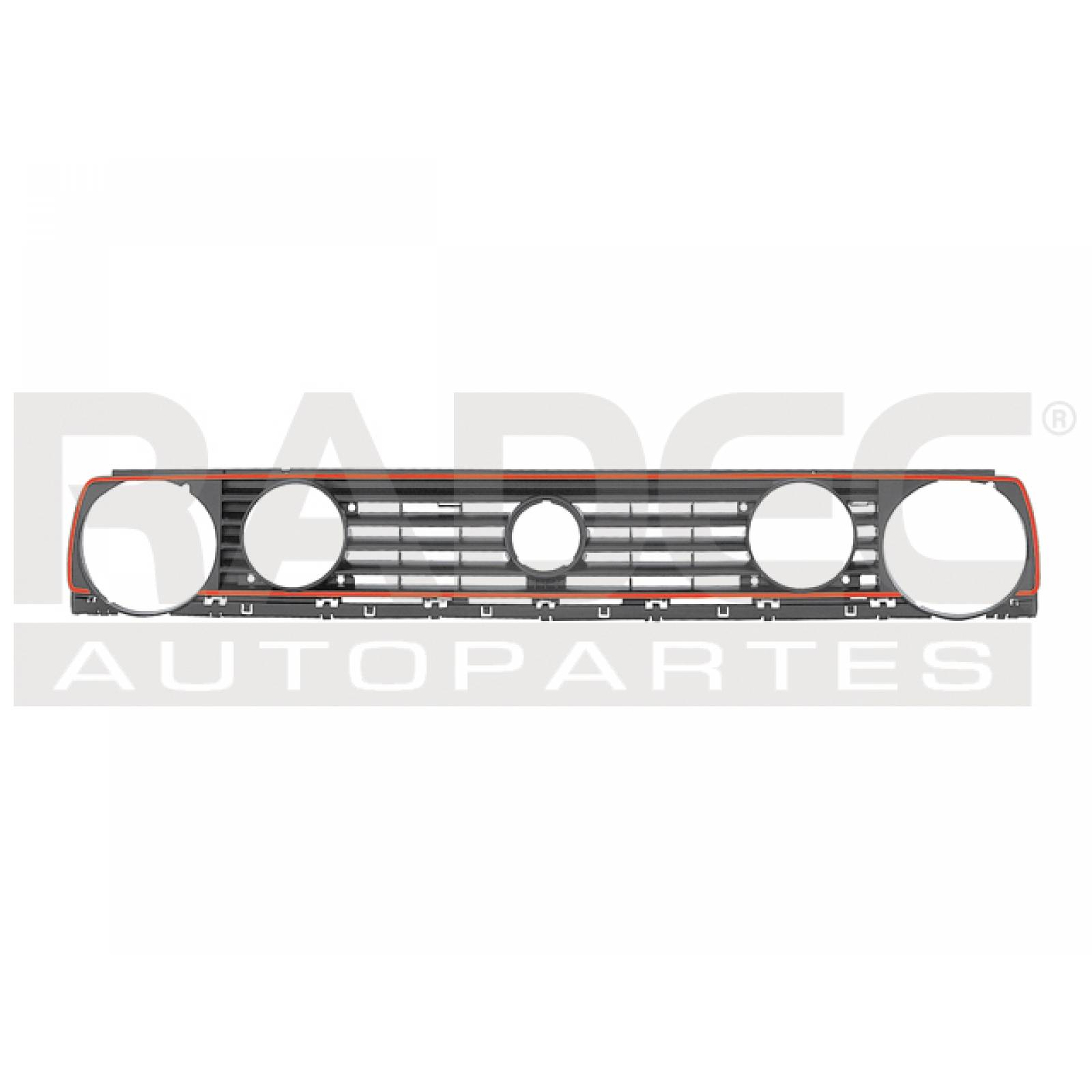 Parrilla Volkswagen Golf Gti 1988 89 90 91 1992 Negra