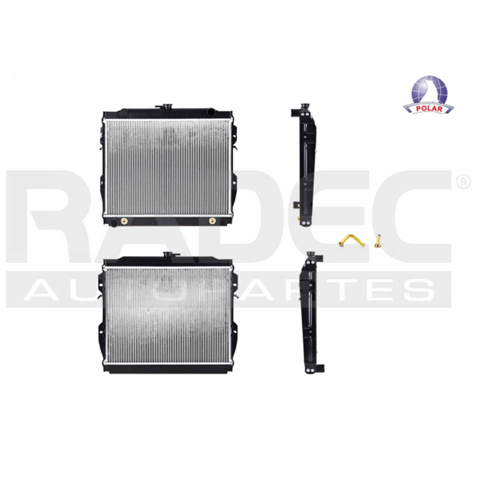 Radiador de aluinio para Toyota Pickup 1984-1995 y 1992-1995 Toyota 4Runner Sport Utility 2.4L