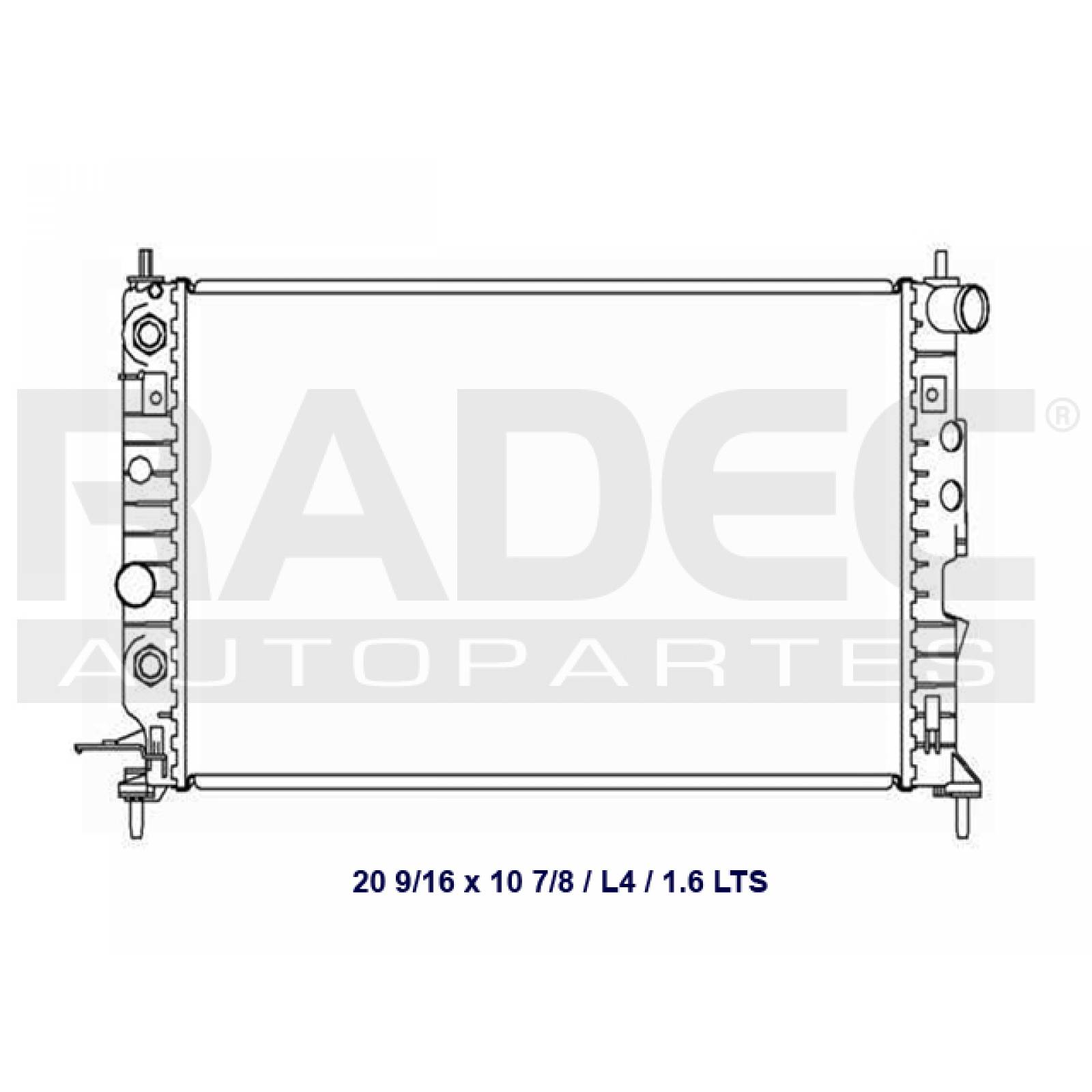 Radiador Chevrolet Vectra 2004 - 2006 V6 2.5l Automatico