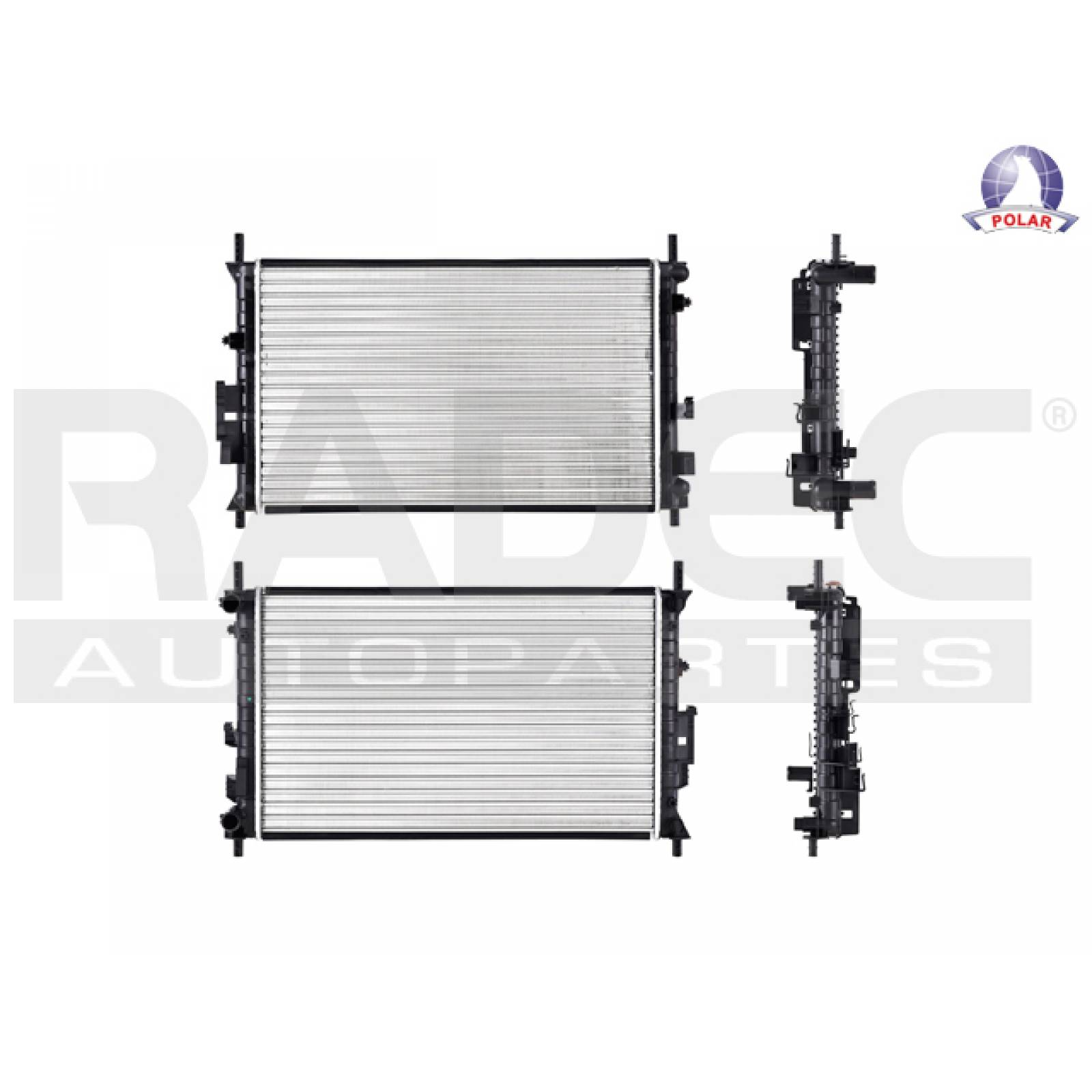 Radiador Ford Ecosport 2006 - 2012 Estandar Aluminio