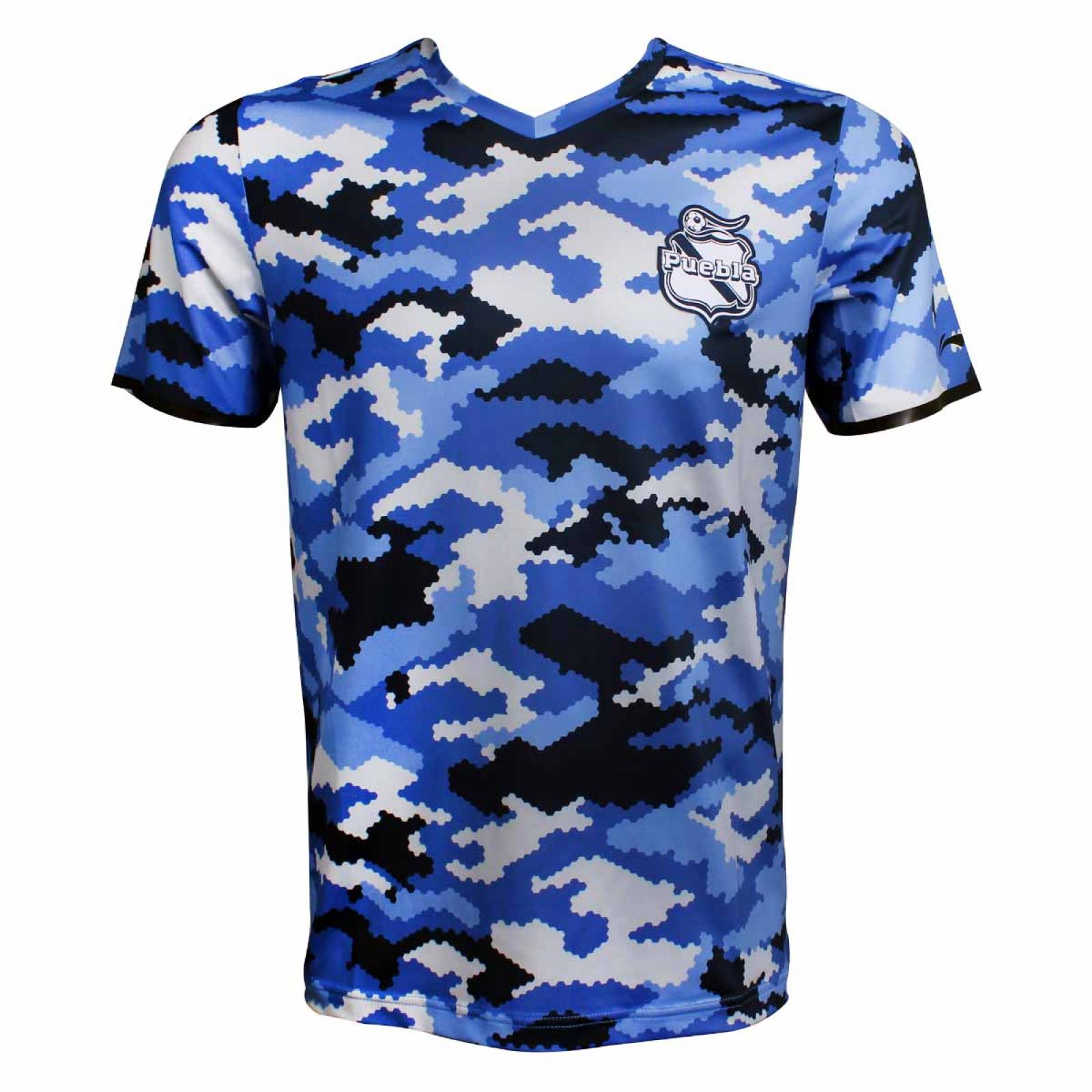Playera de Entrenamiento Futbol Club Puebla ATSM409-3 Azul Li-Ning Caballero