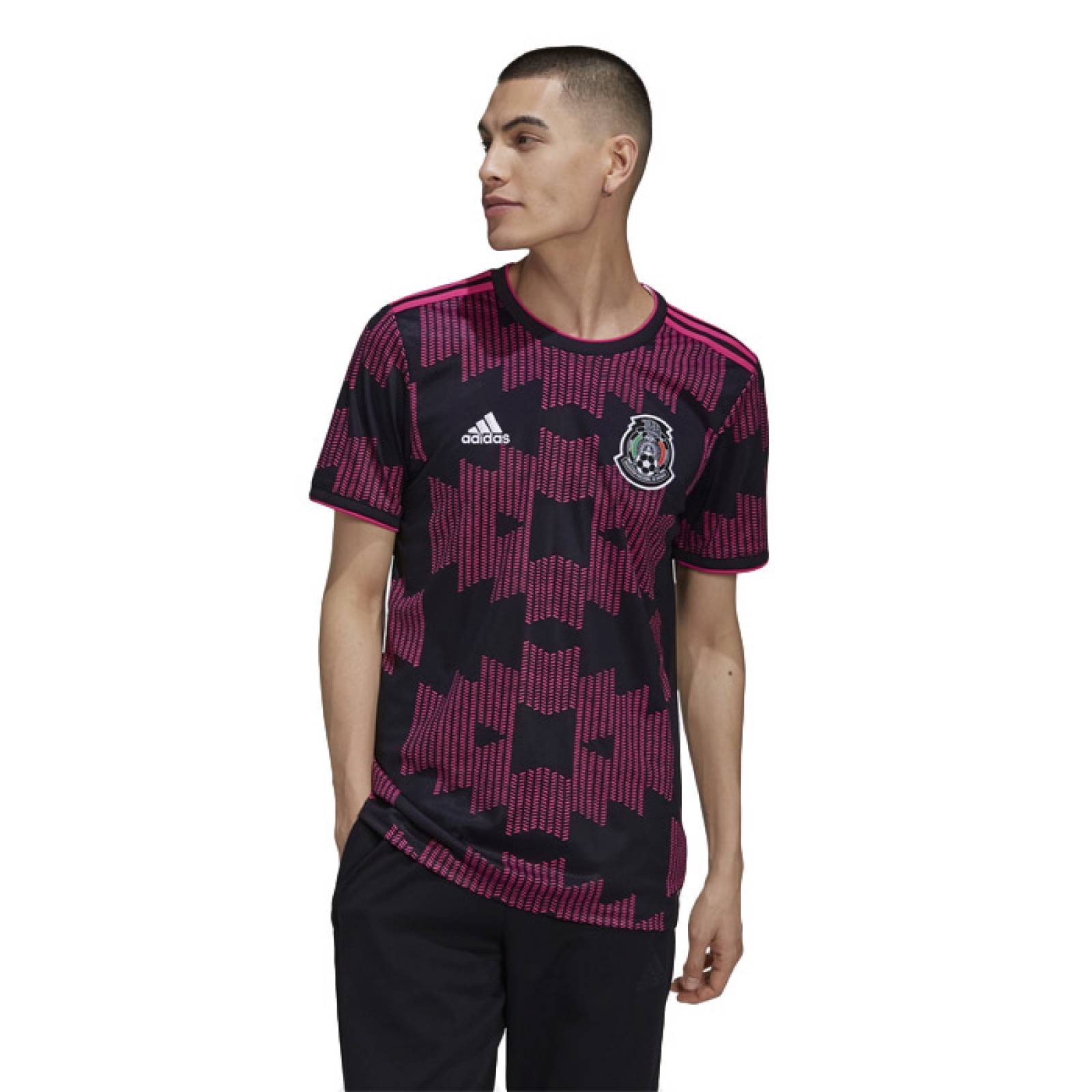 Jersey Adidas Hombre Local Selección Nacional México Negro FT9648.