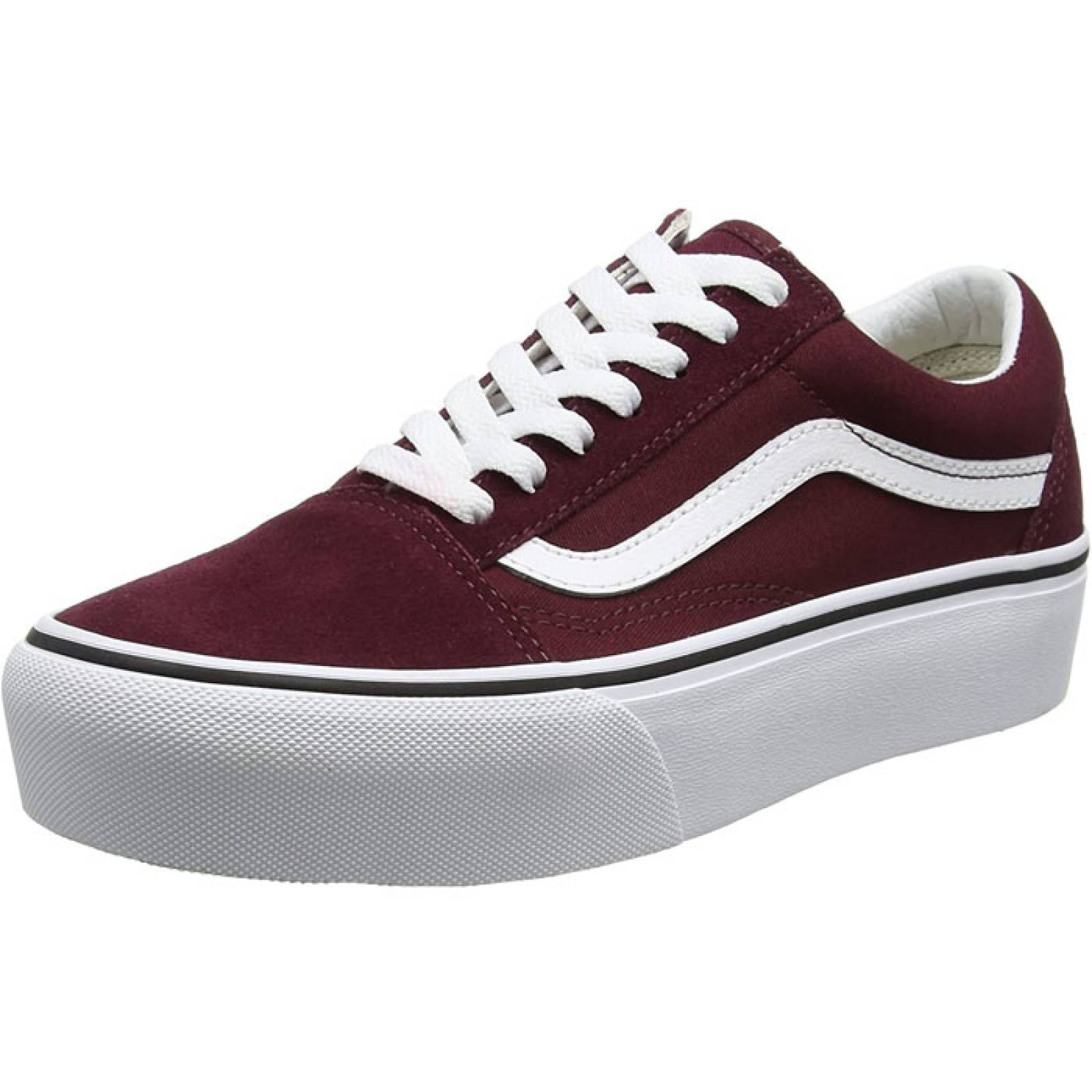Tenis Vans Mujer Old Skool Platform Vino VN0A3B3U5U7