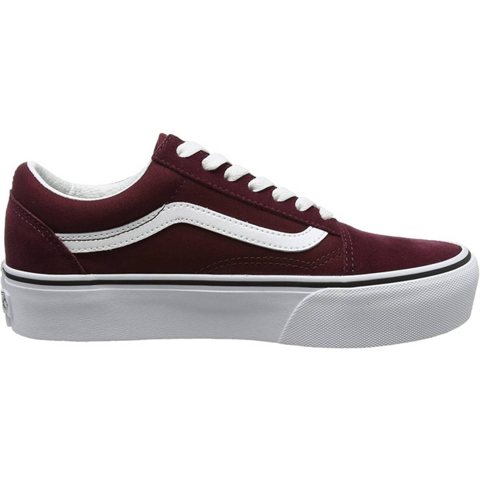 Tenis Vans Mujer Old Skool Platform Vino VN0A3B3U5U7