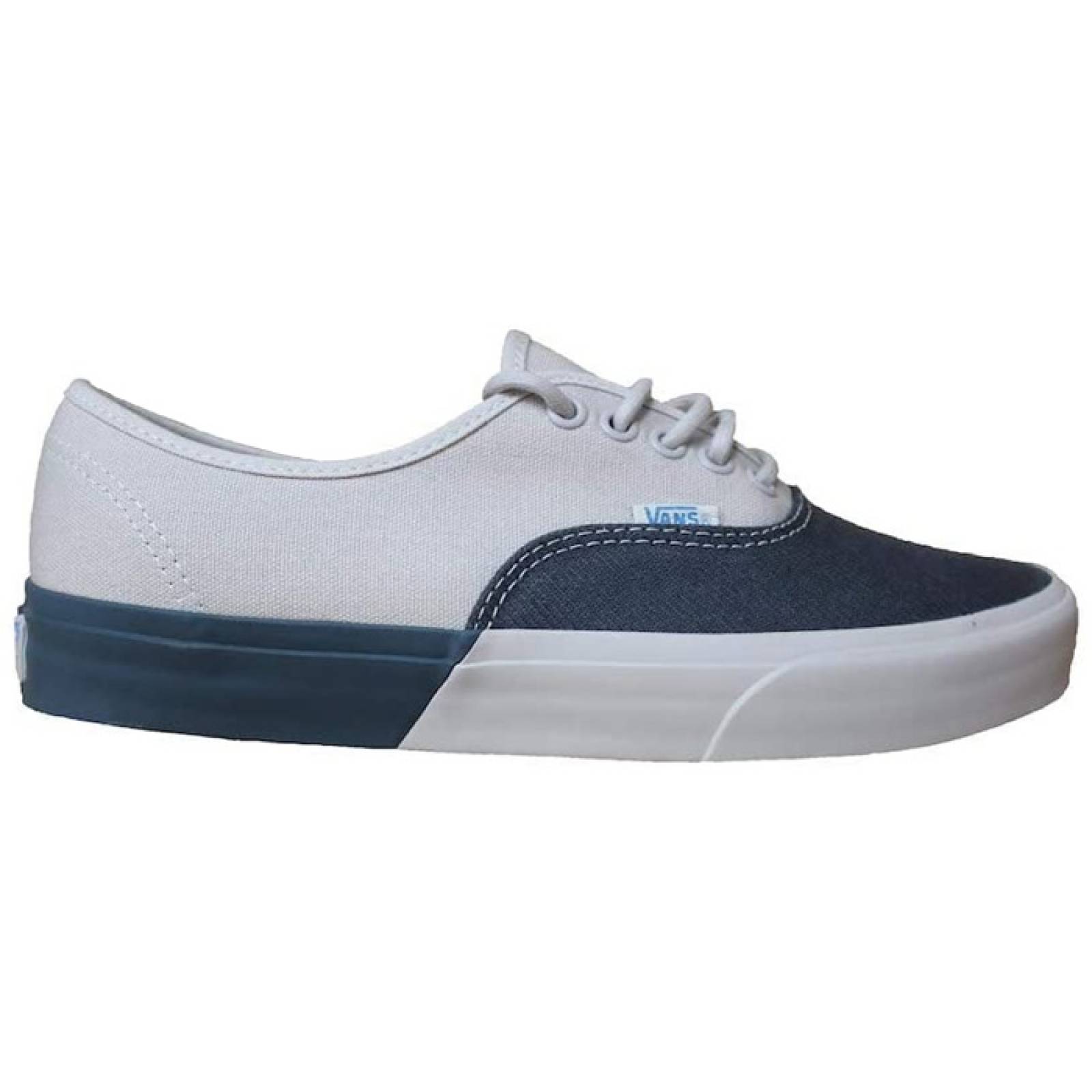 Tenis Vans Mujer Authentic Dx Blocked Gris Blanco VN0A38ESMS8.