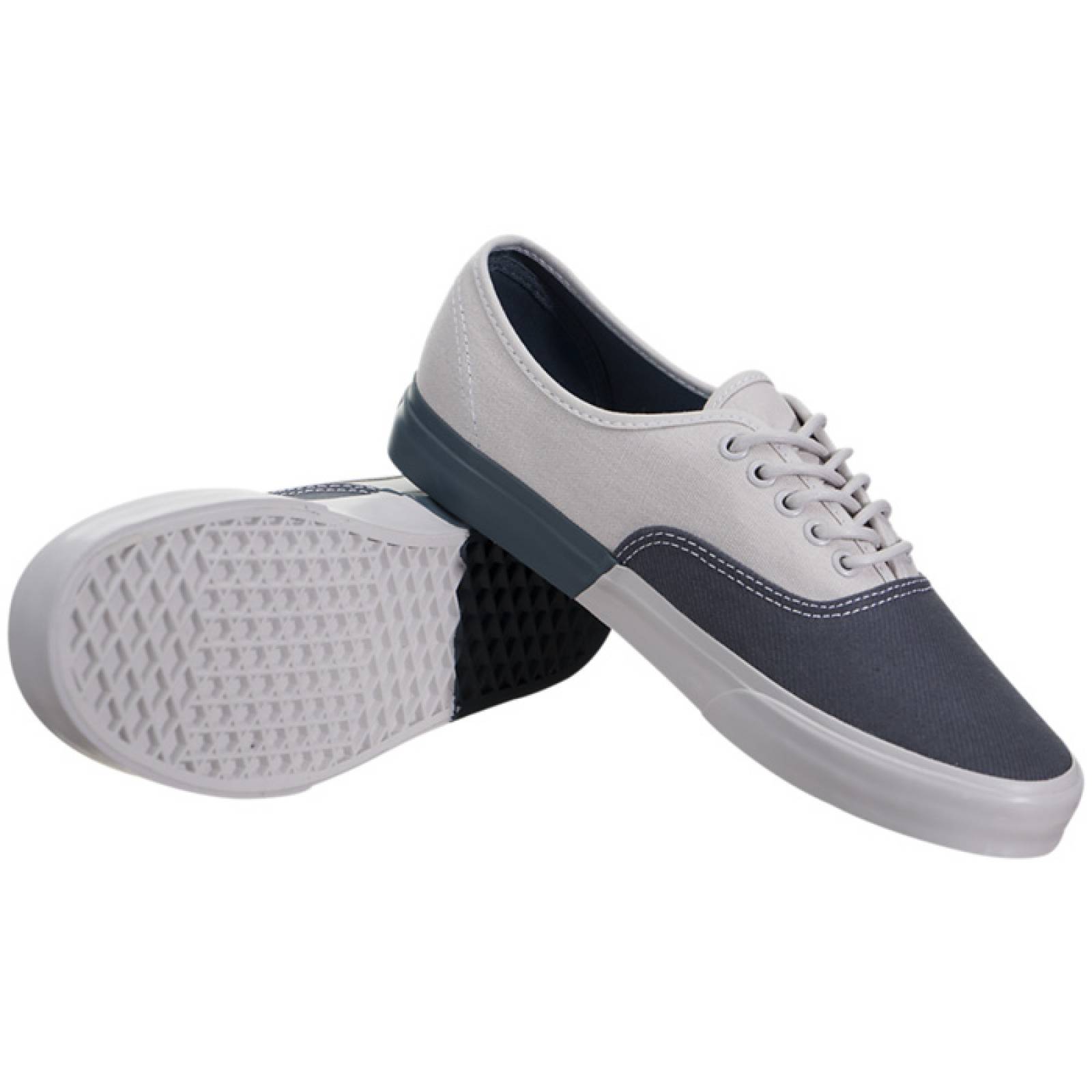 Tenis Vans Mujer Authentic Dx Blocked Gris Blanco VN0A38ESMS8.