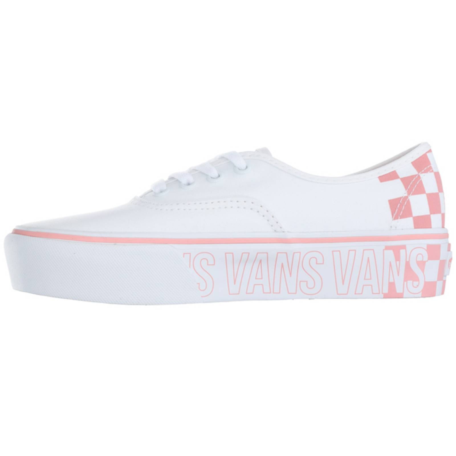 Tenis Vans Mujer Plataforma Ajedrez Coral Blanco VN0A3AV8AHP